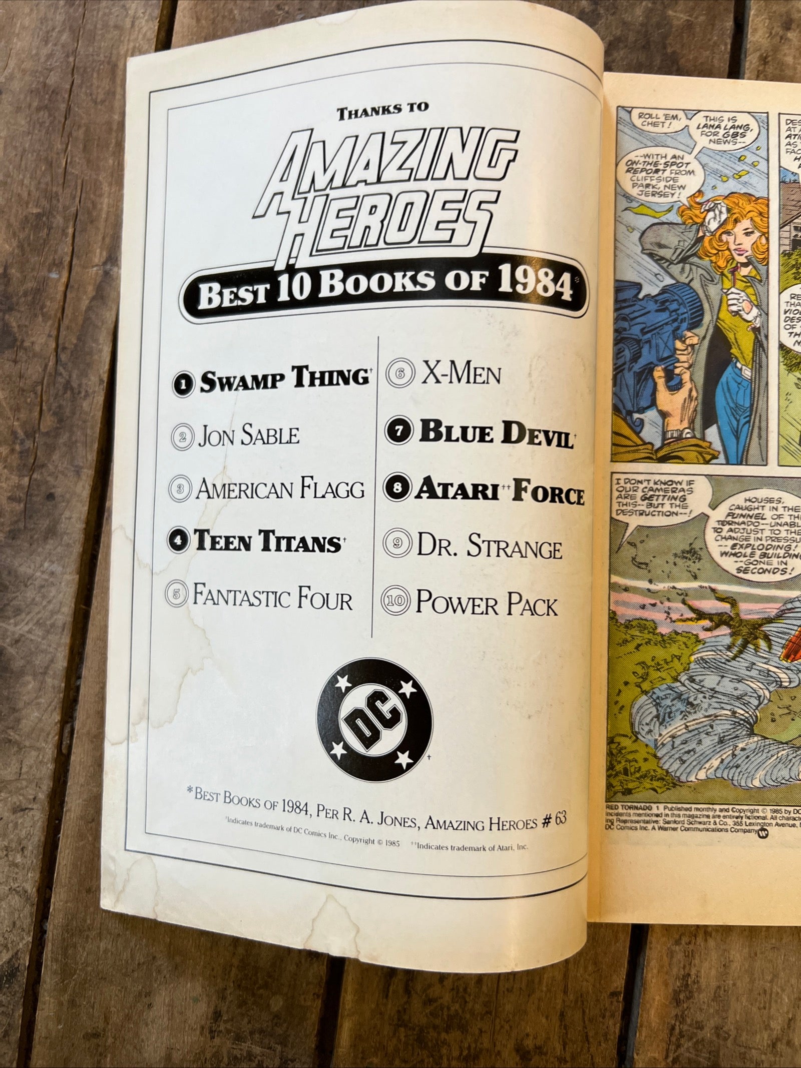 Red Tornado #1 (1985) DC Comics - 4 Part Mini Series Comic Book