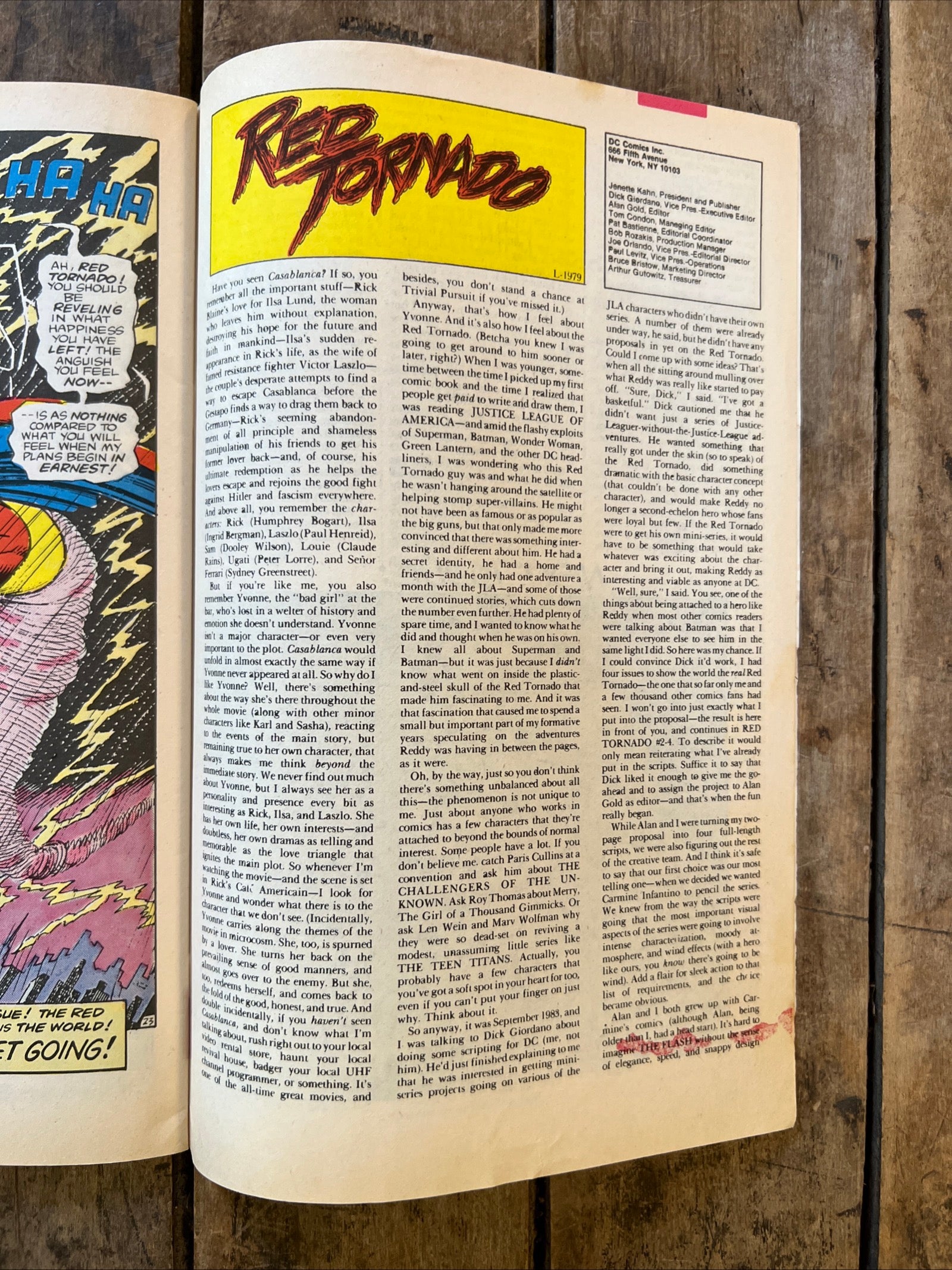 Red Tornado #1 (1985) DC Comics - 4 Part Mini Series Comic Book