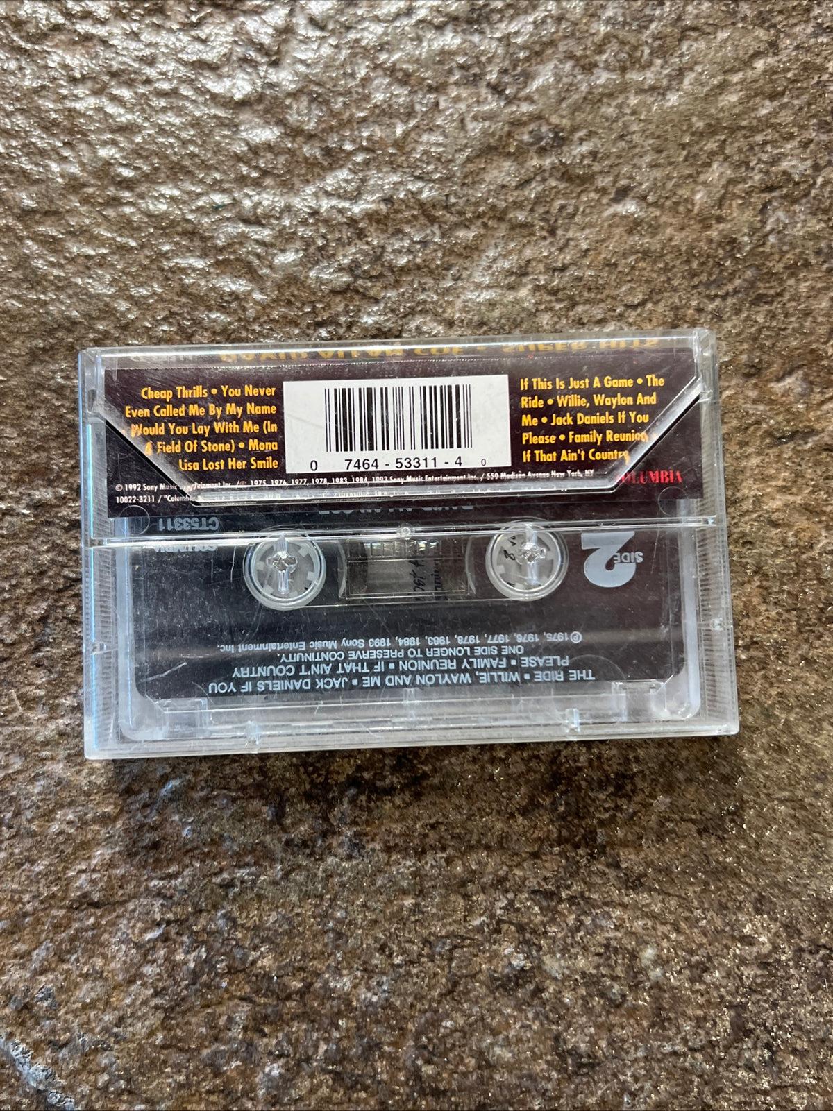 David Allan Coe SUPER HITS - 1993 Columbia Records - Cassette Tape Album