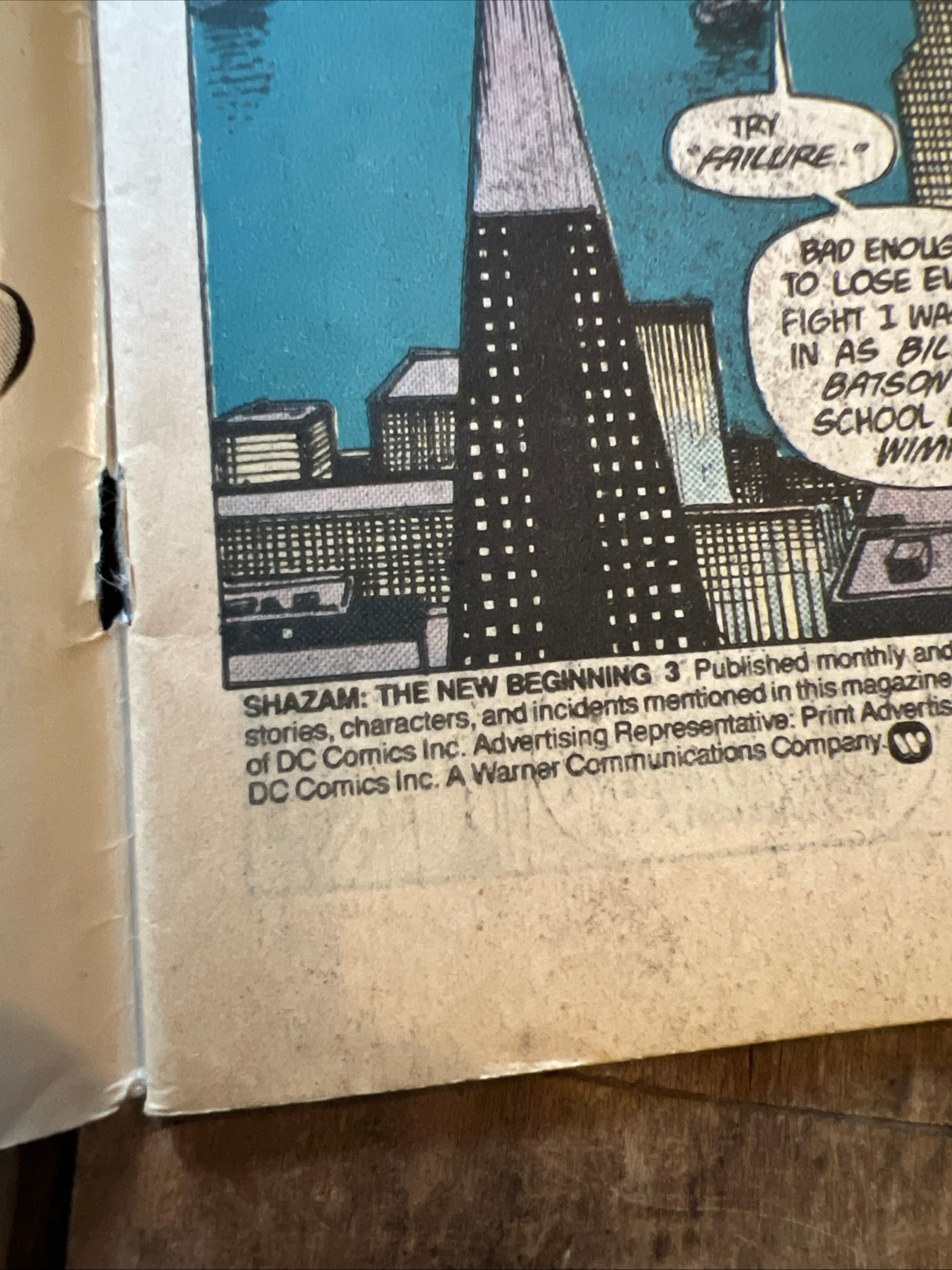 Shazam! The New Beginning #3 (1987) DC Comics - A Four-Part Mini Series