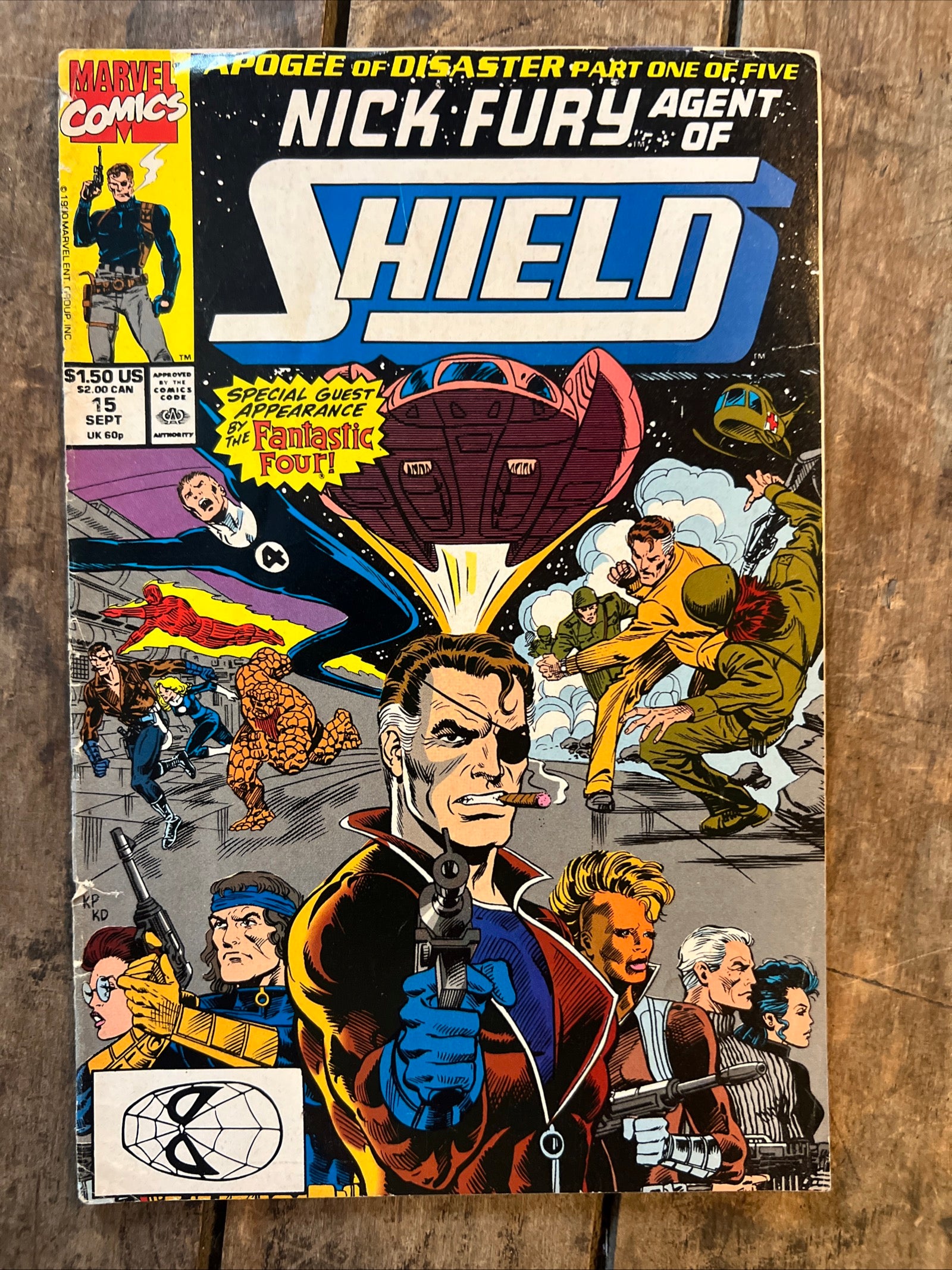 Nick Fury, Agent of SHIELD #15 (1990) Marvel Comics - Apogee of Disaster part 1 of 5
