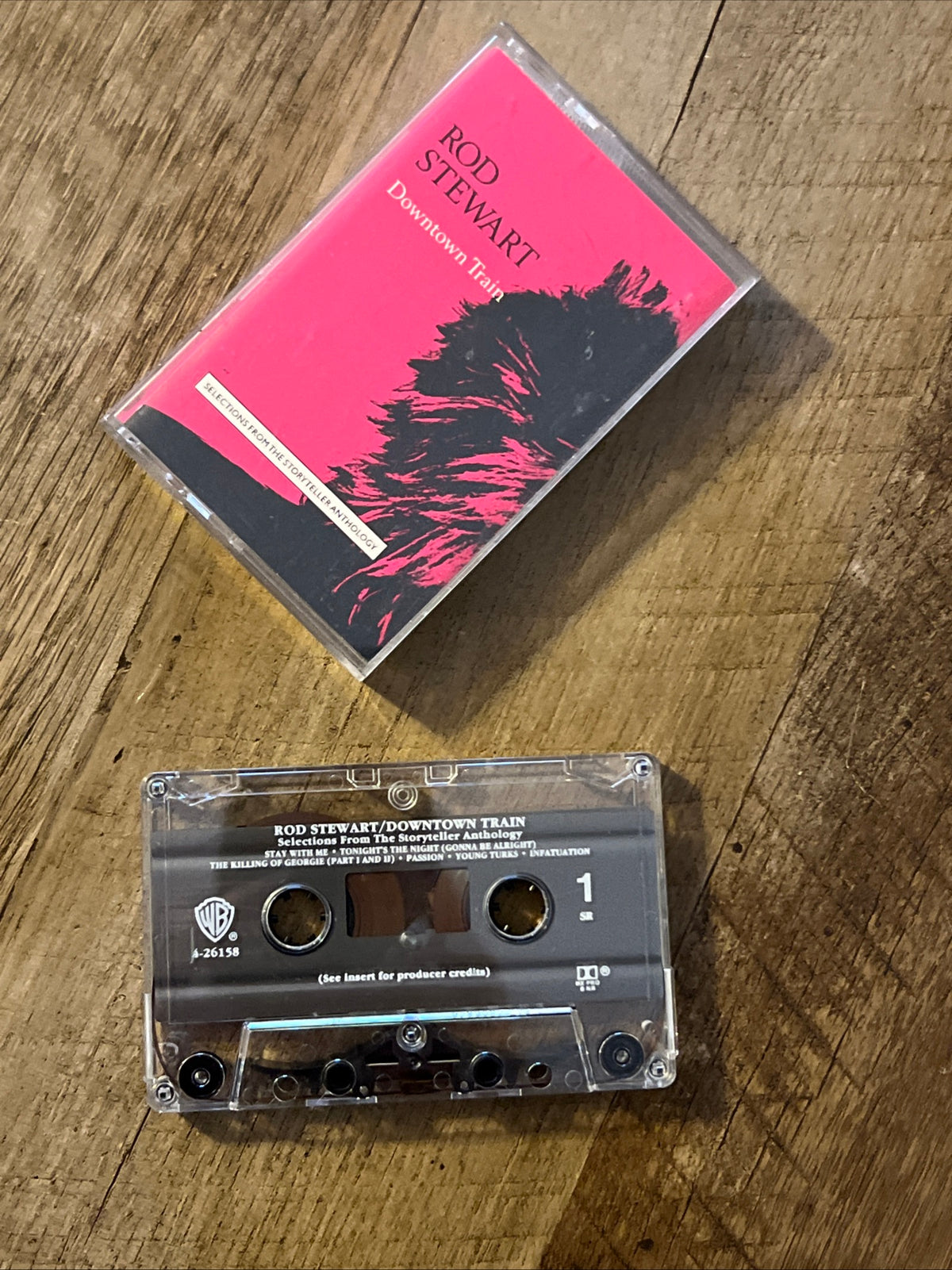 Rod Stewart Downtown Train - 1990 Warner Bros Records - Cassette Tape Album