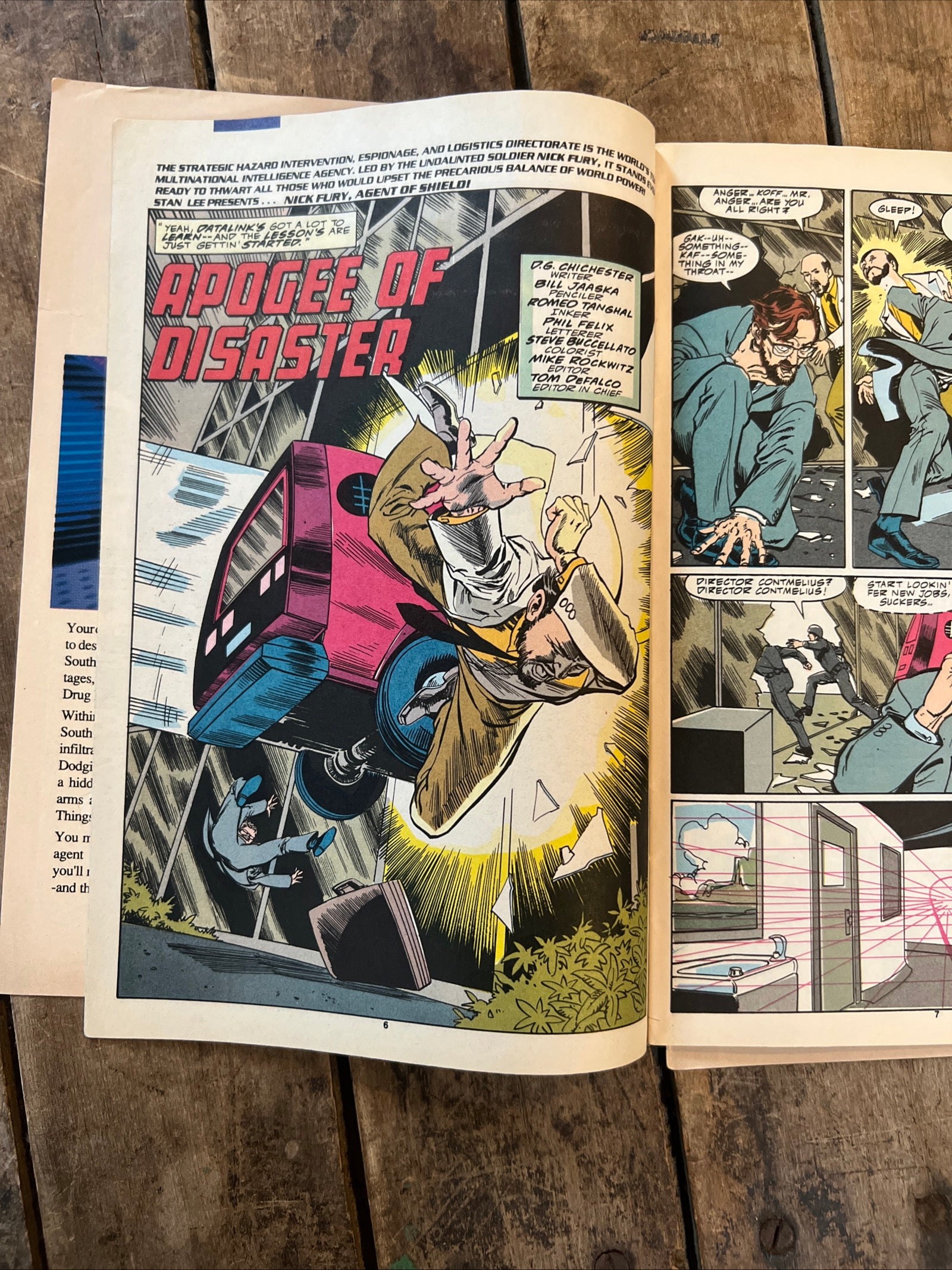 Nick Fury, Agent of SHIELD #15 (1990) Marvel Comics - Apogee of Disaster part 1 of 5