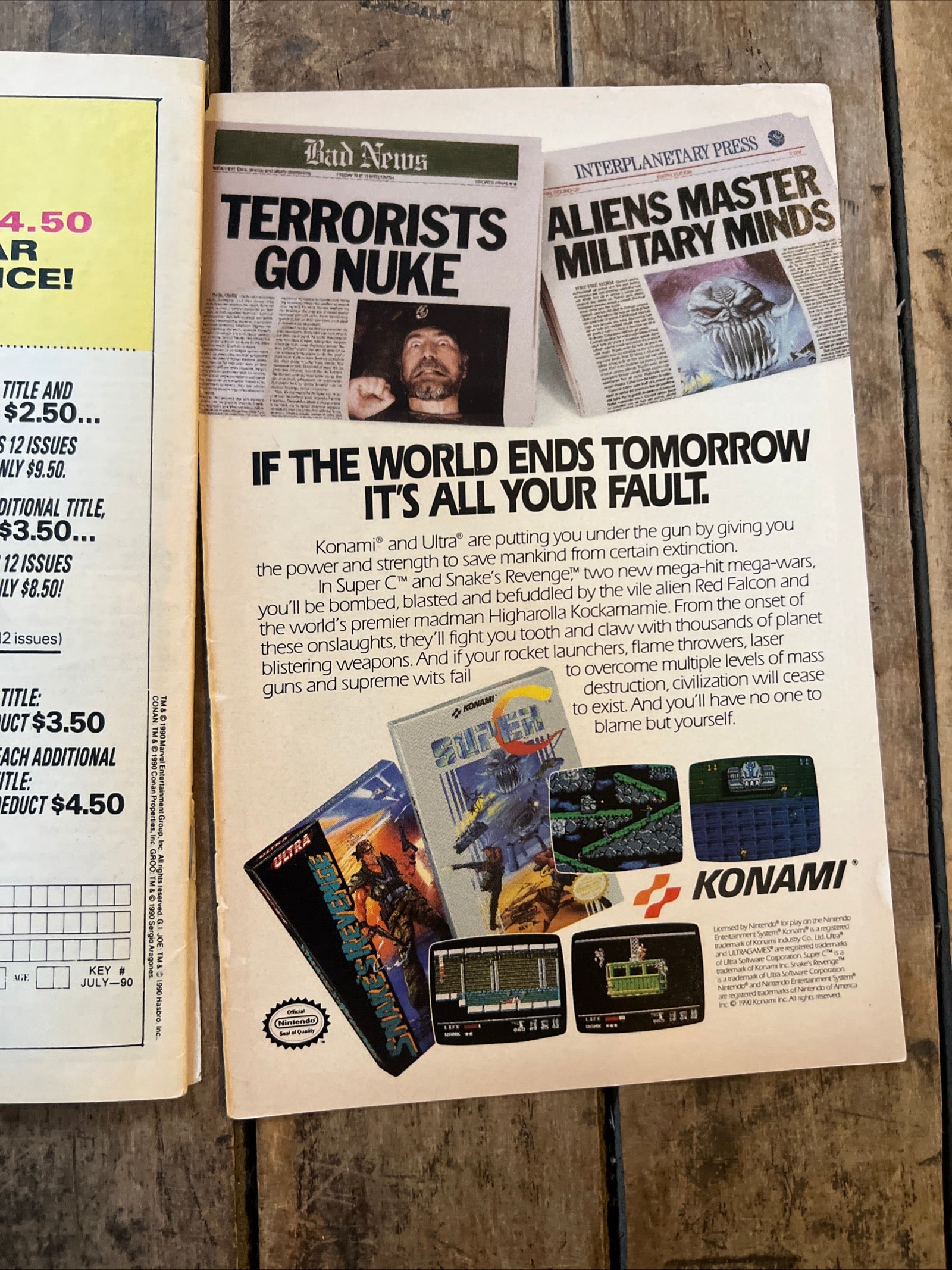 Nick Fury, Agent of SHIELD #15 (1990) Marvel Comics - Apogee of Disaster part 1 of 5