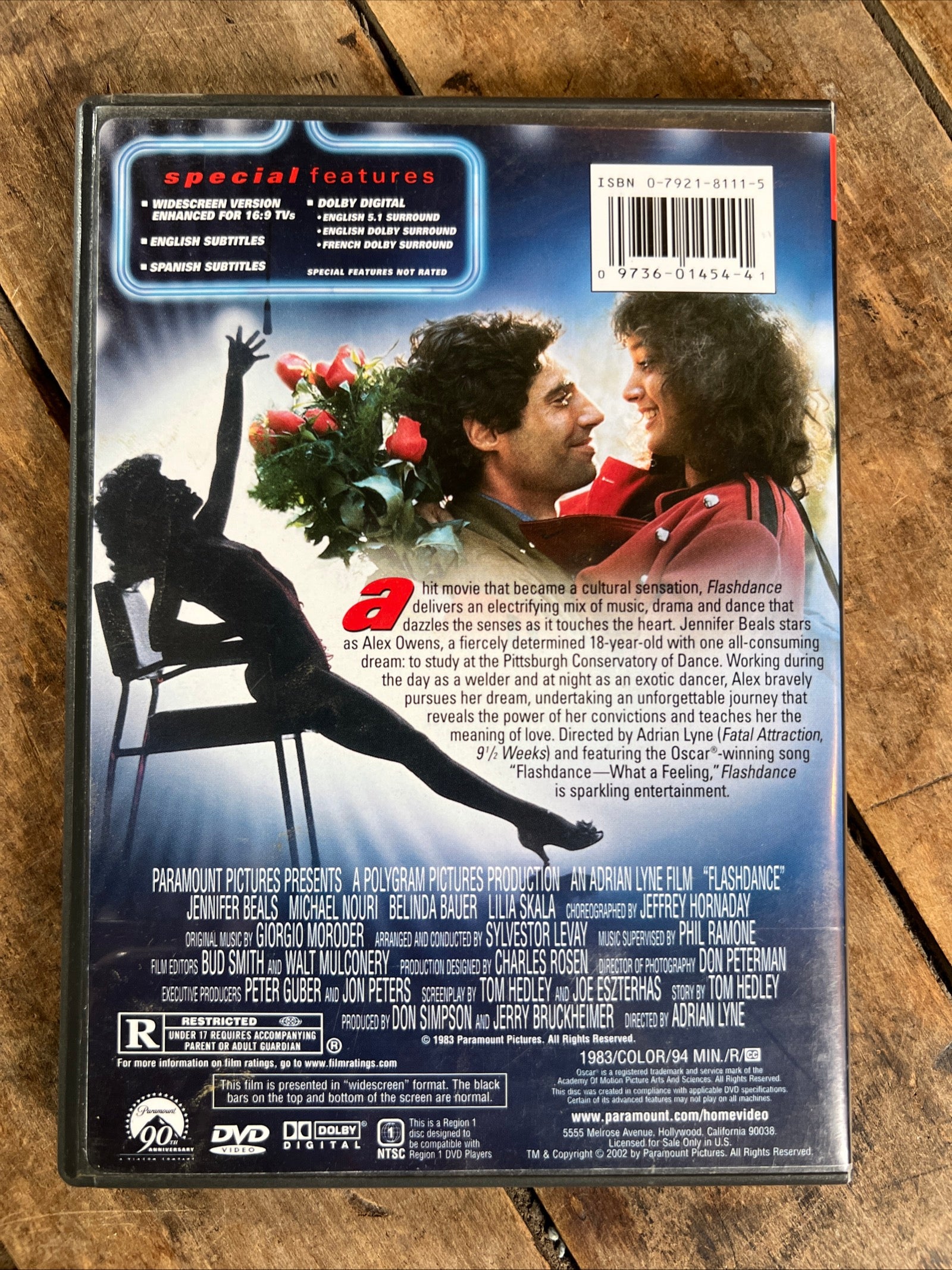 Flash Dance ( DVD 1983 ) Dance / Romance - Starring Jennifer Beals