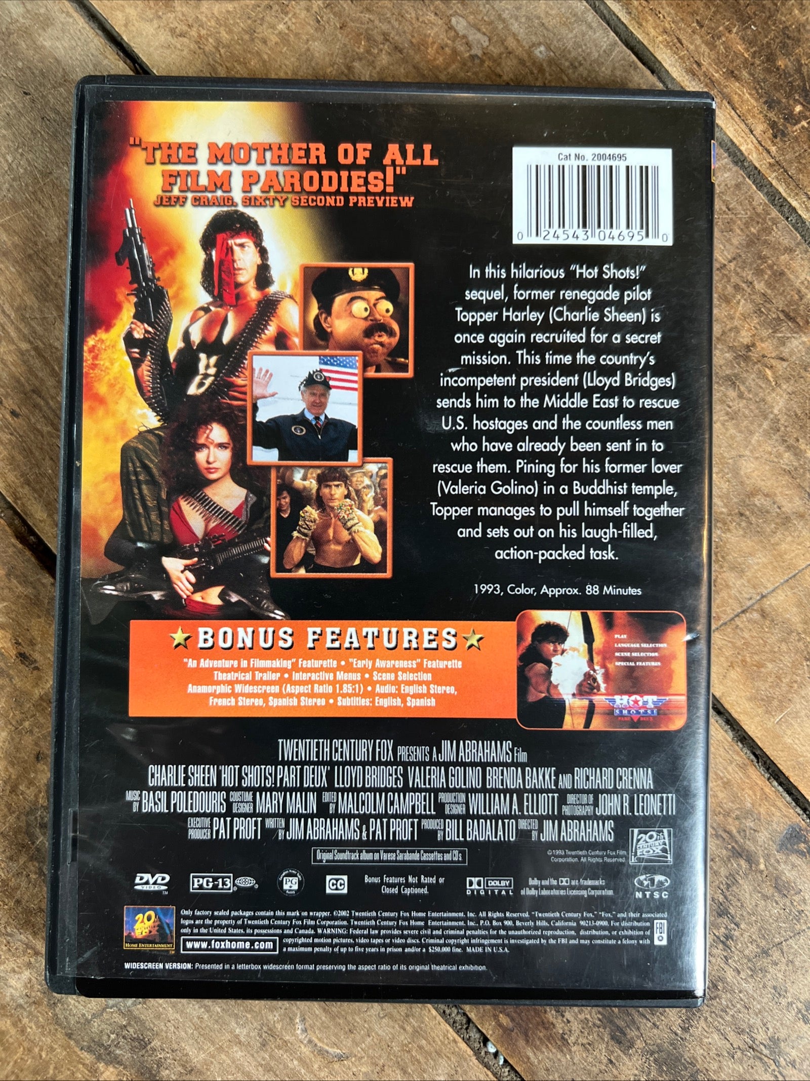 Hot Shots! Part Deux ( DVD 1993 ) Comedy / Action - Starring Charlie Sheen