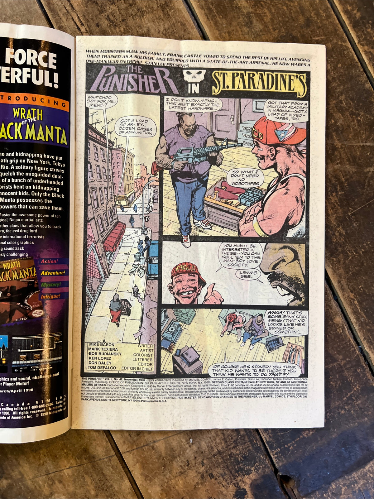 The Punisher #42 ( Volume 1, 1990) Marvel Comics - Direct Edition