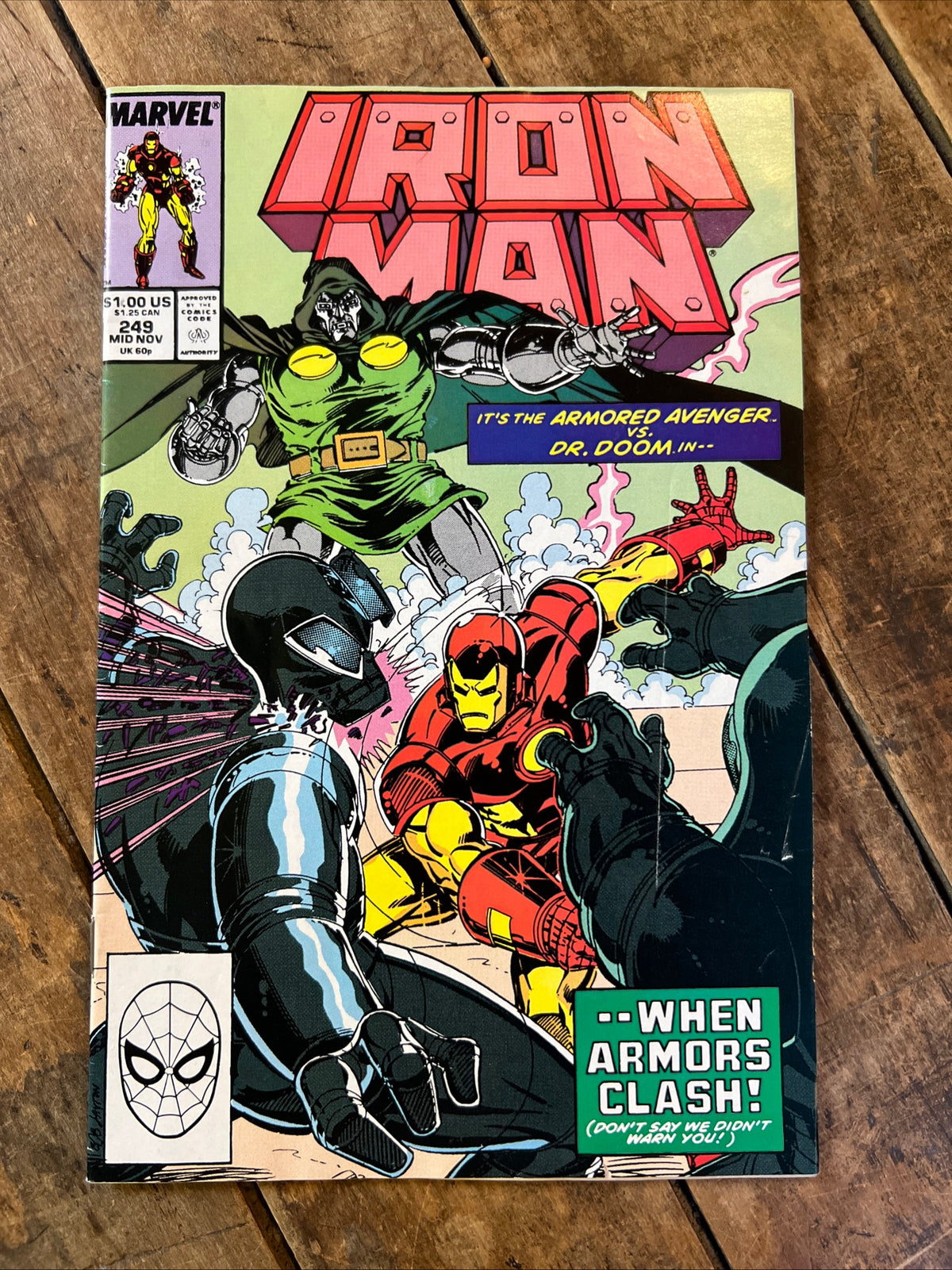 Iron Man #249 (1989) Marvel Comics - Featuring DR. DOOM