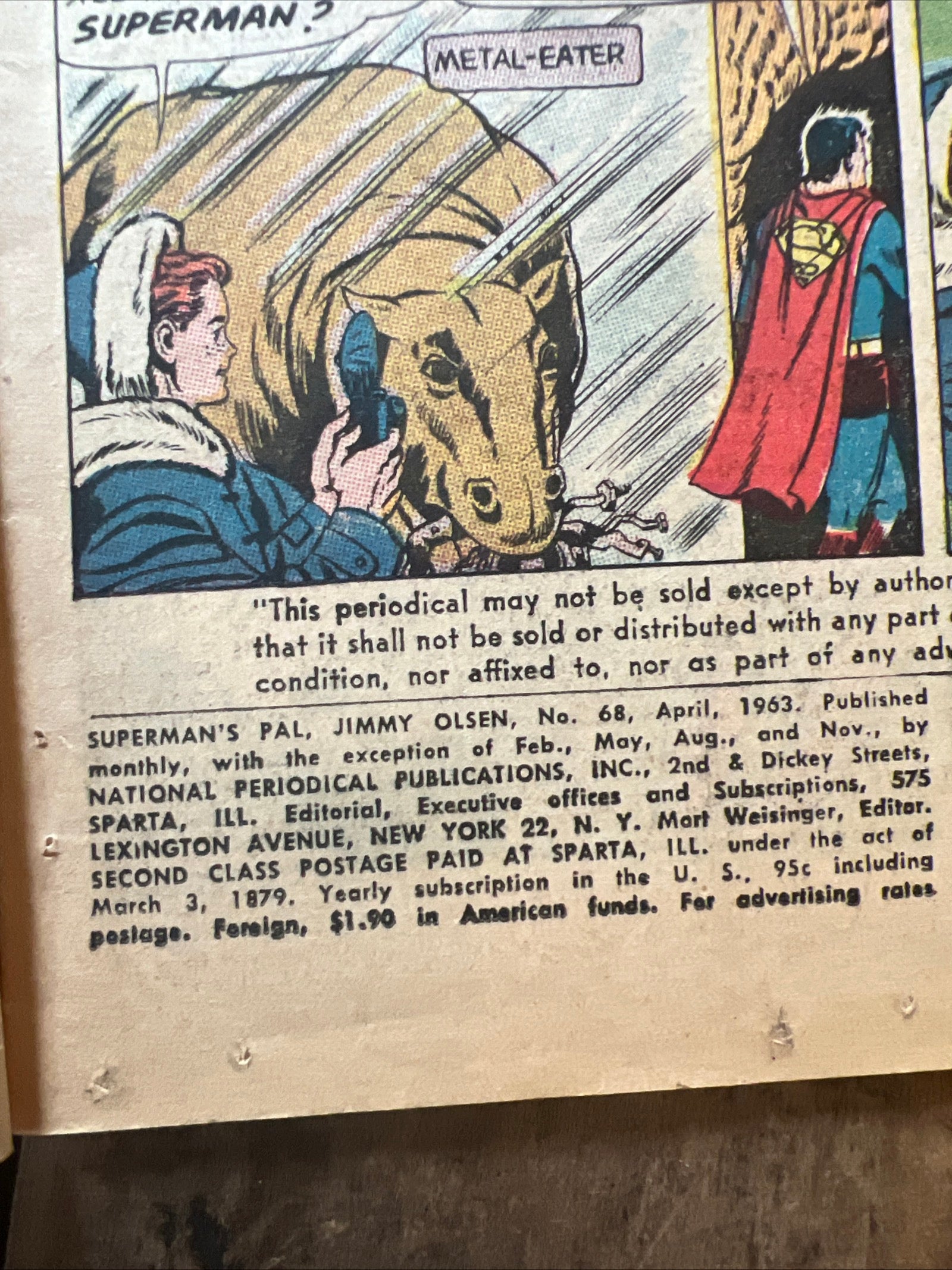 Superman's Pal, Jimmy Olsen #68 (1963) DC Comics- National Comics