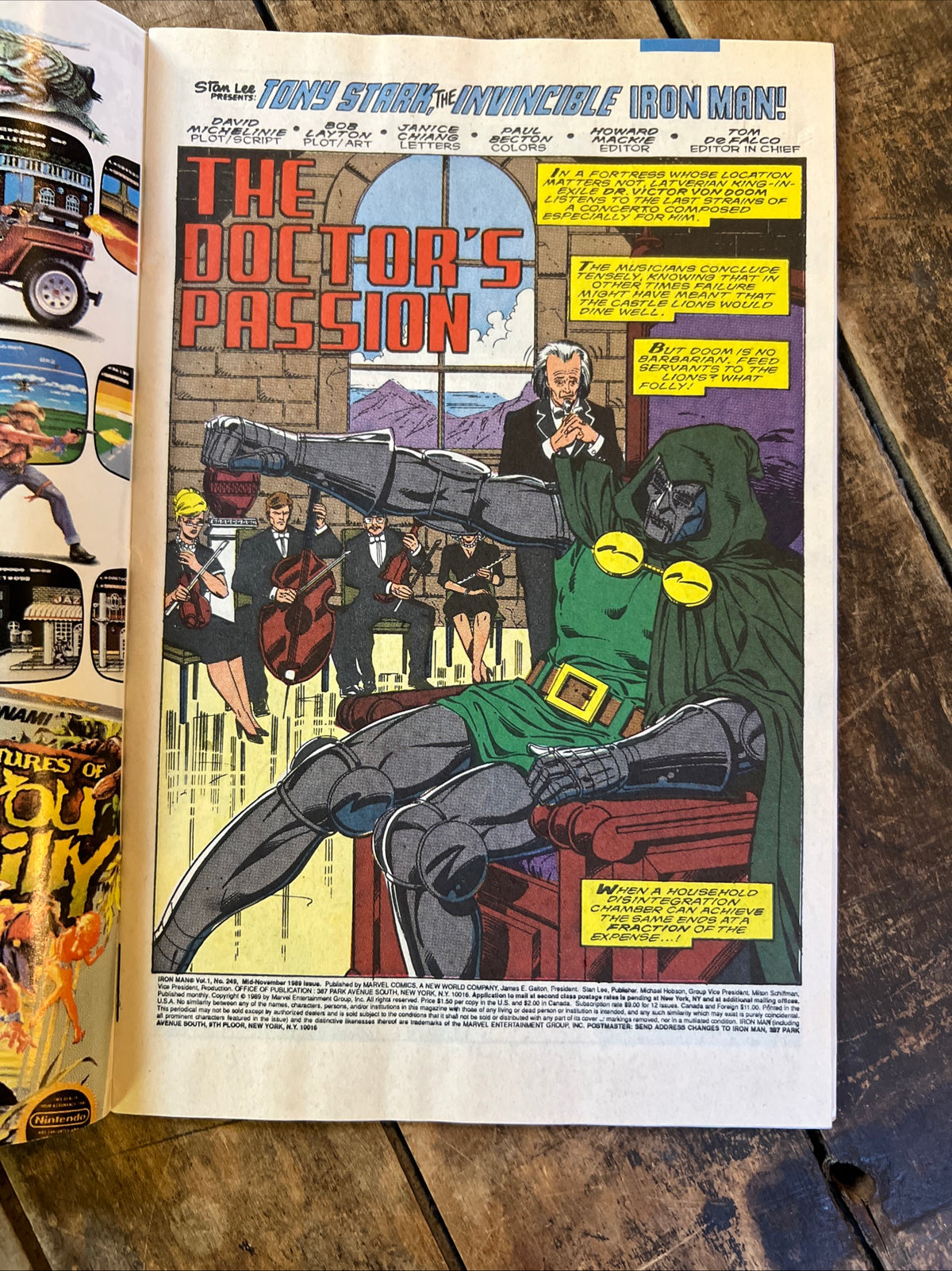 Iron Man #249 (1989) Marvel Comics - Featuring DR. DOOM