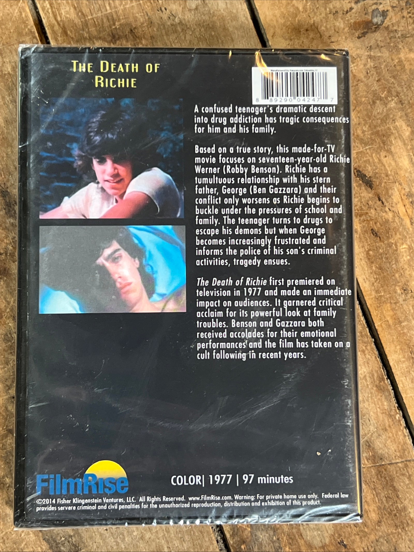 The Death Of Richie ( DVD 1977 ) Drama [NR] NOS New Sealed Movie