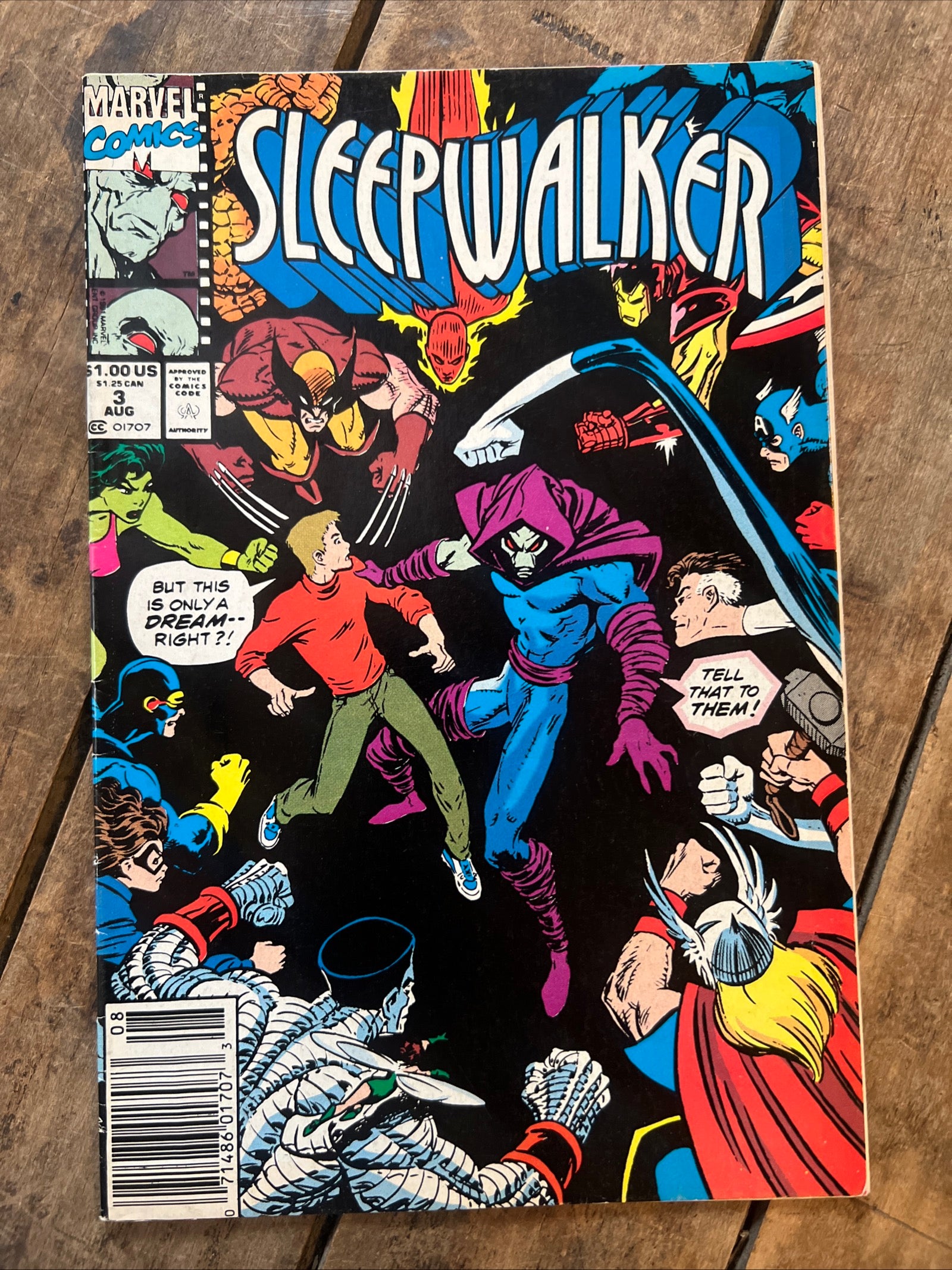 Sleepwalker #3 (1991) Marvel Comics - Newsstand Edition