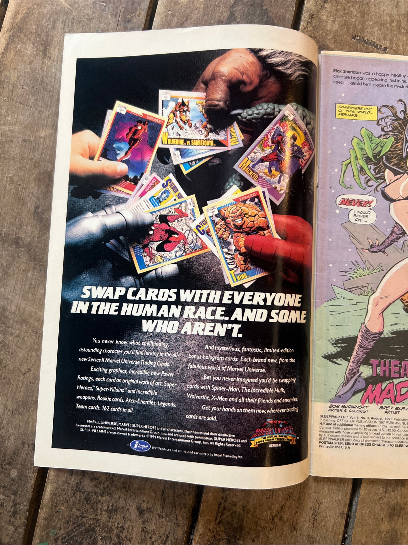 Sleepwalker #3 (1991) Marvel Comics - Newsstand Edition