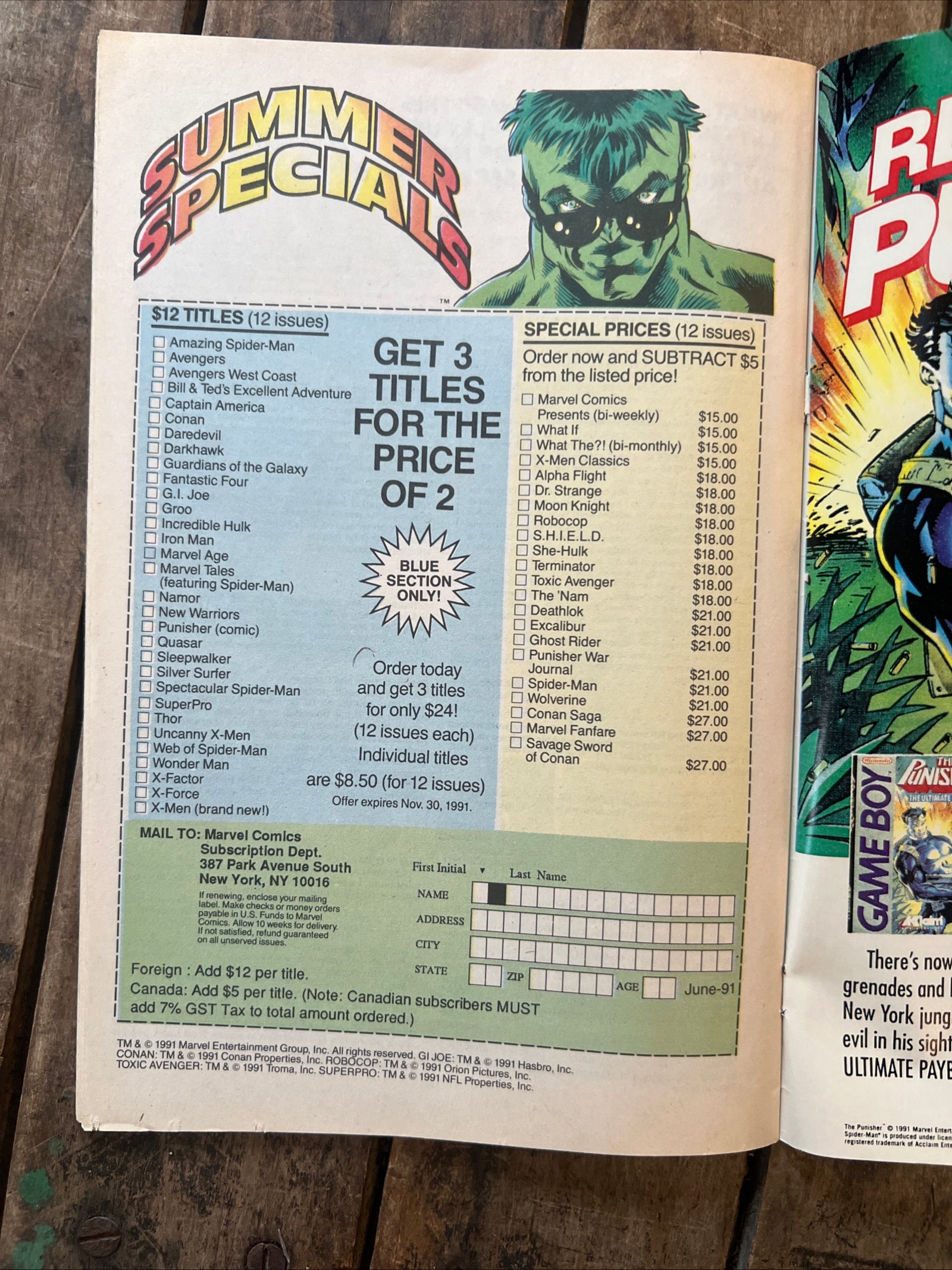Sleepwalker #3 (1991) Marvel Comics - Newsstand Edition