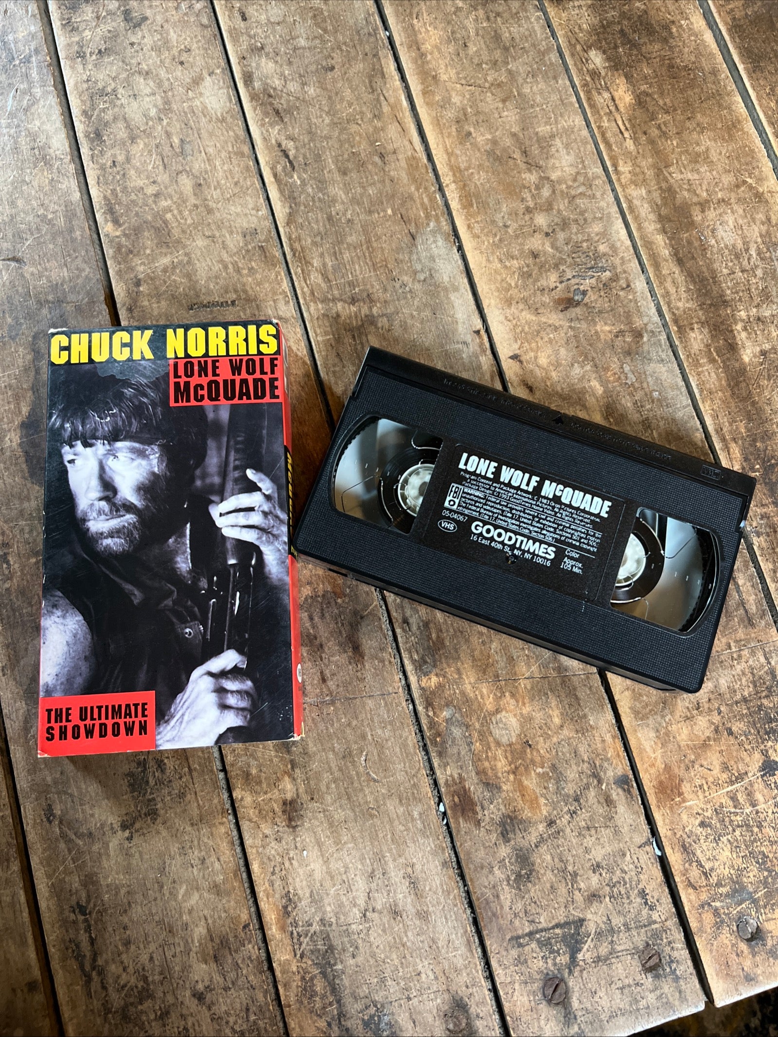 Lone Wolf McQuade ( VHS 1983 ) Action / Western [PG-13] Starring Chuck Norris