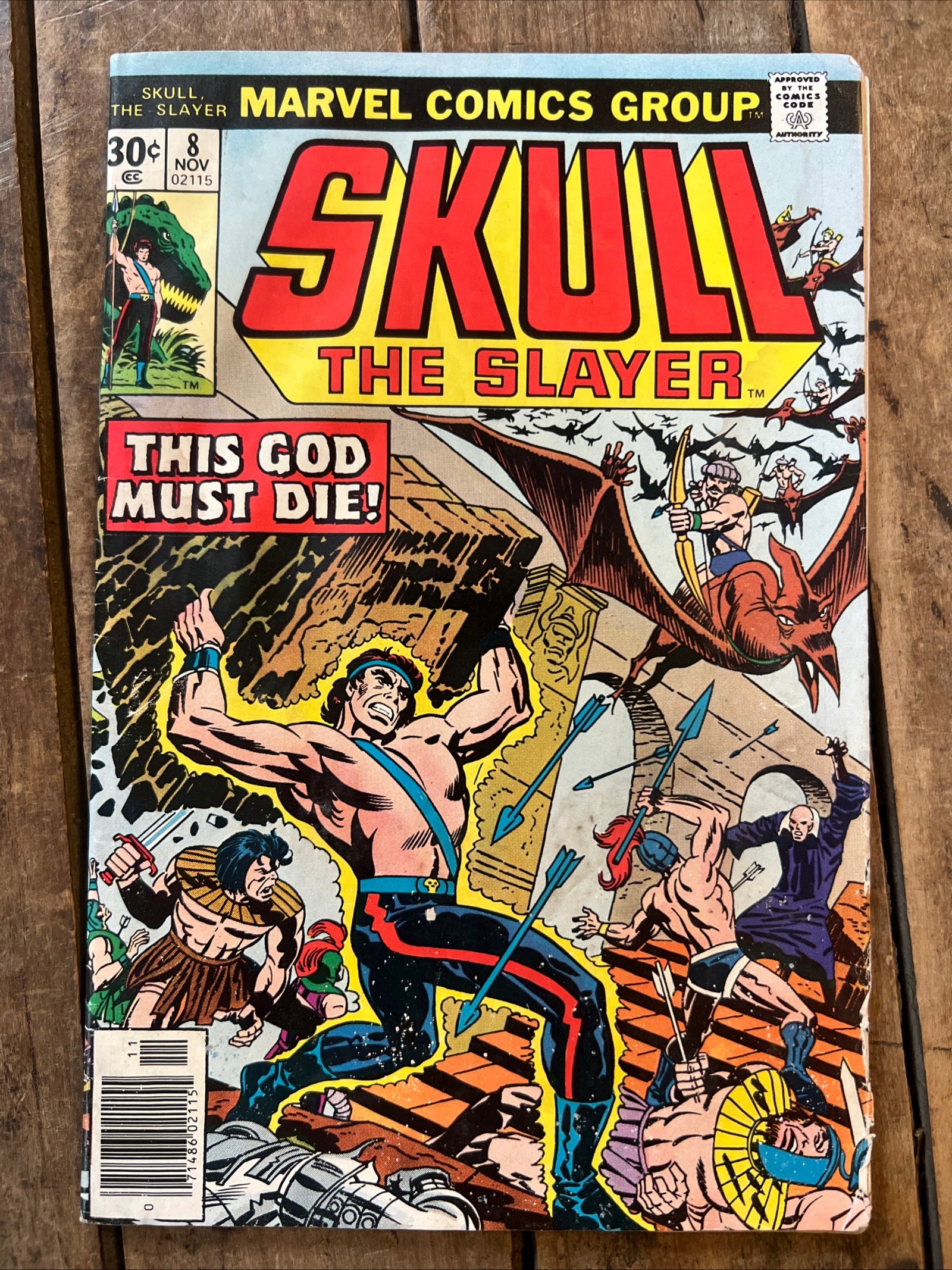 Skull the Slayer #8 (1976) Marvel Comics Group - This God Must Die!