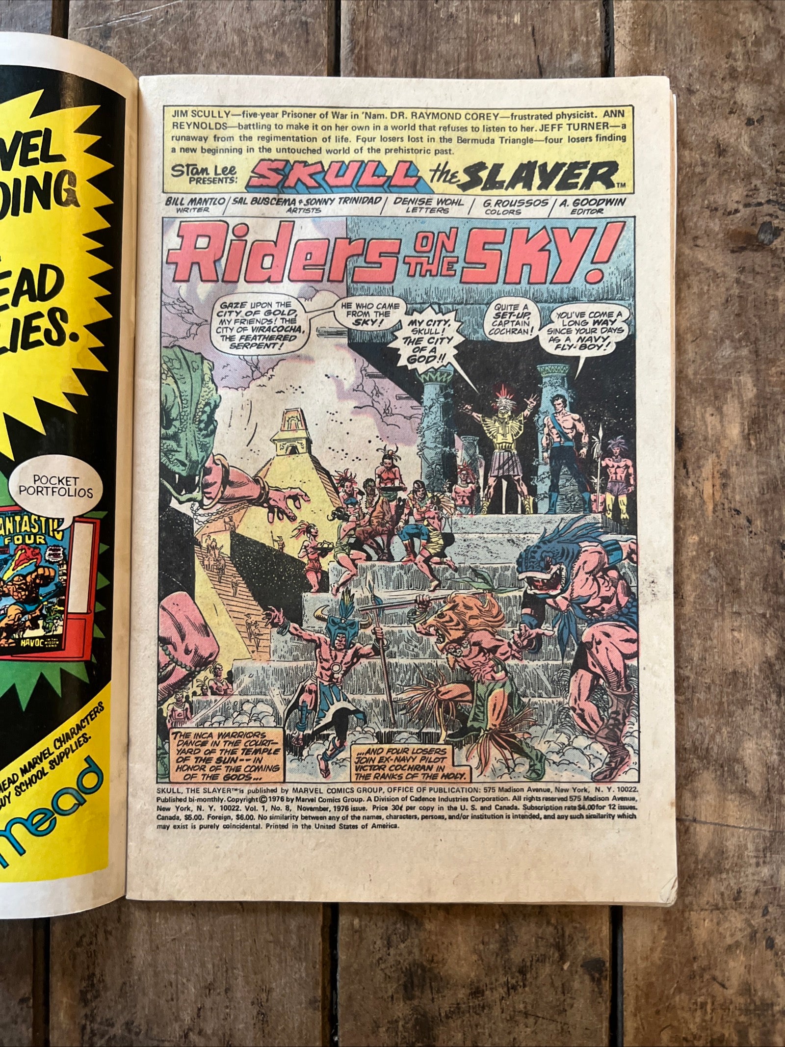 Skull the Slayer #8 (1976) Marvel Comics Group - This God Must Die!