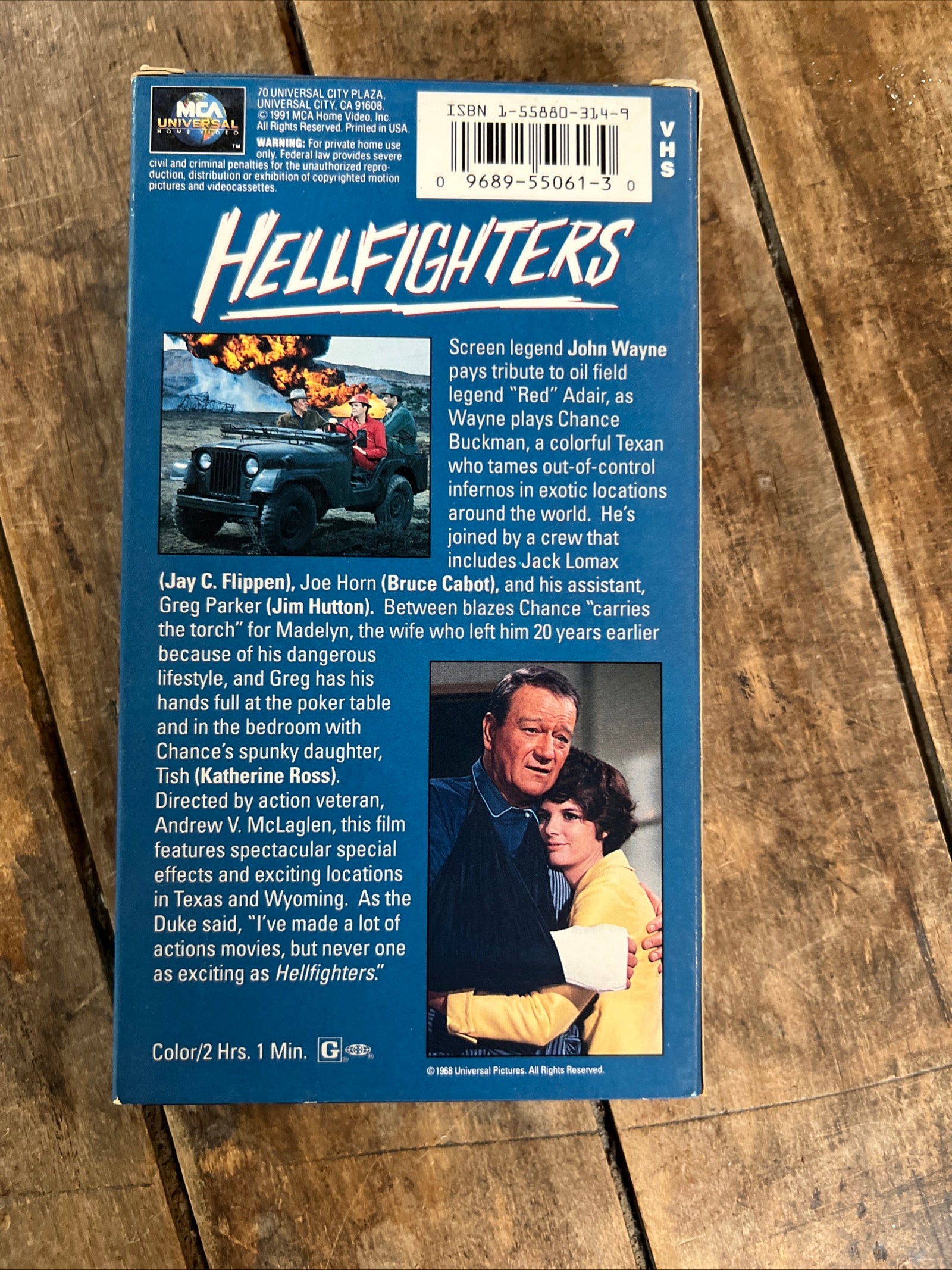 Hellfighters ( VHS 1968 ) Adventure / Action [G] Starring John Wayne