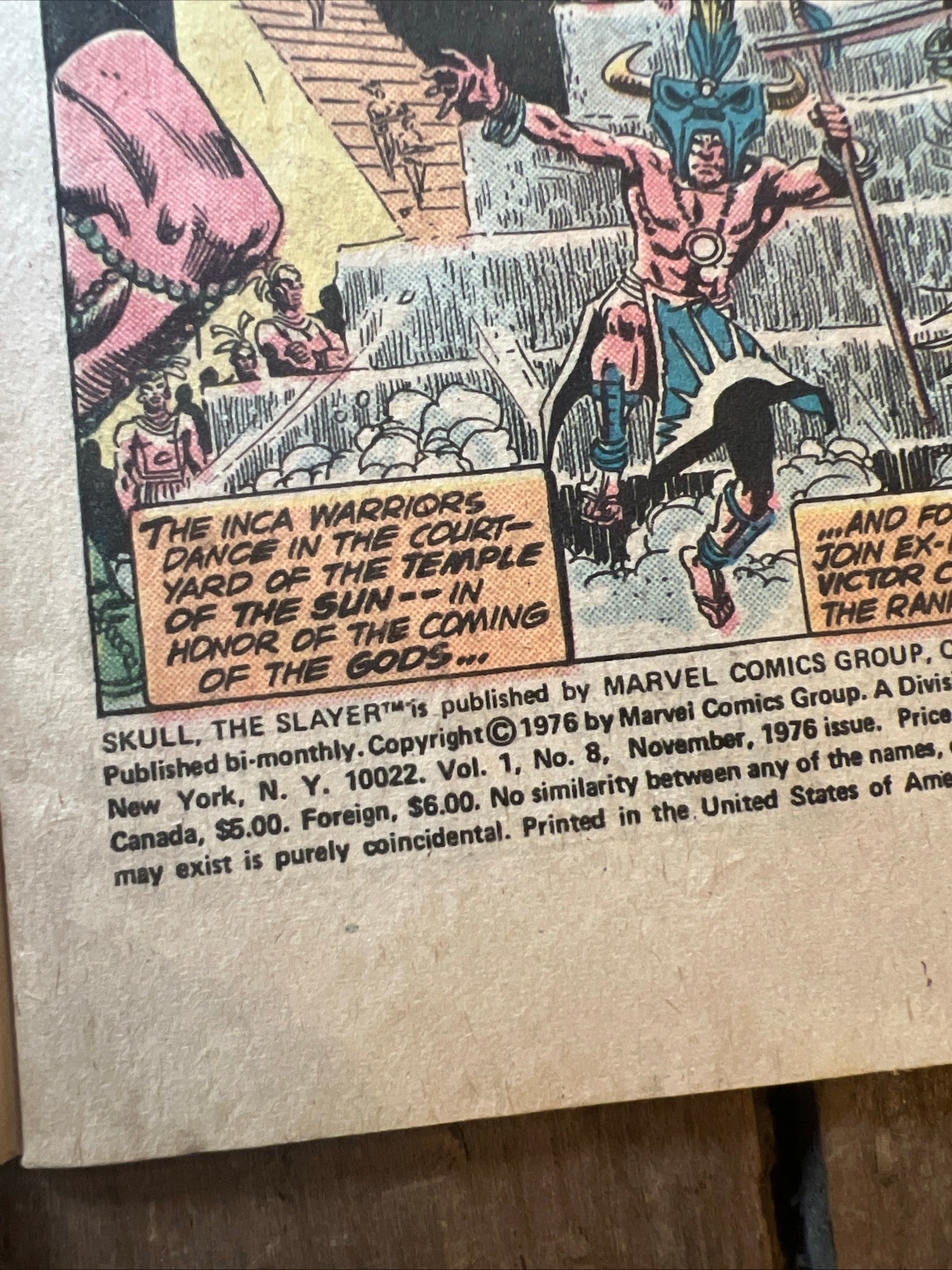 Skull the Slayer #8 (1976) Marvel Comics Group - This God Must Die!