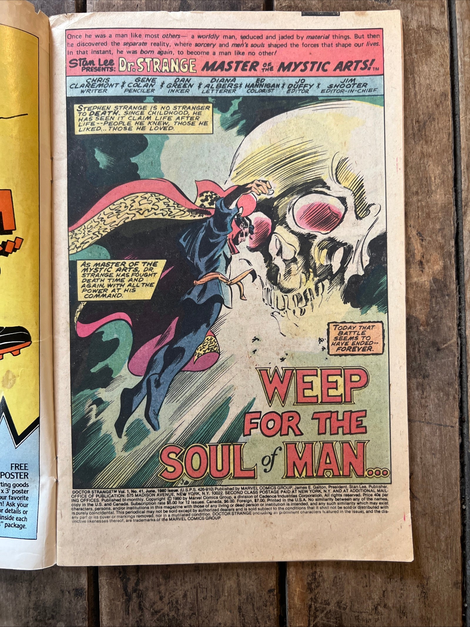 Doctor Strange #41 (1980) Marvel Comics Group - Maelstrom at the Canter of Time