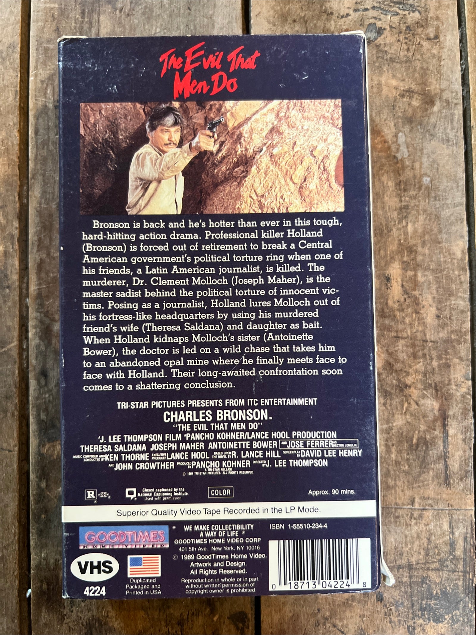 The Evil That Men Do ( VHS 1984 ) Thriller / Action [R]  Charles Bronson