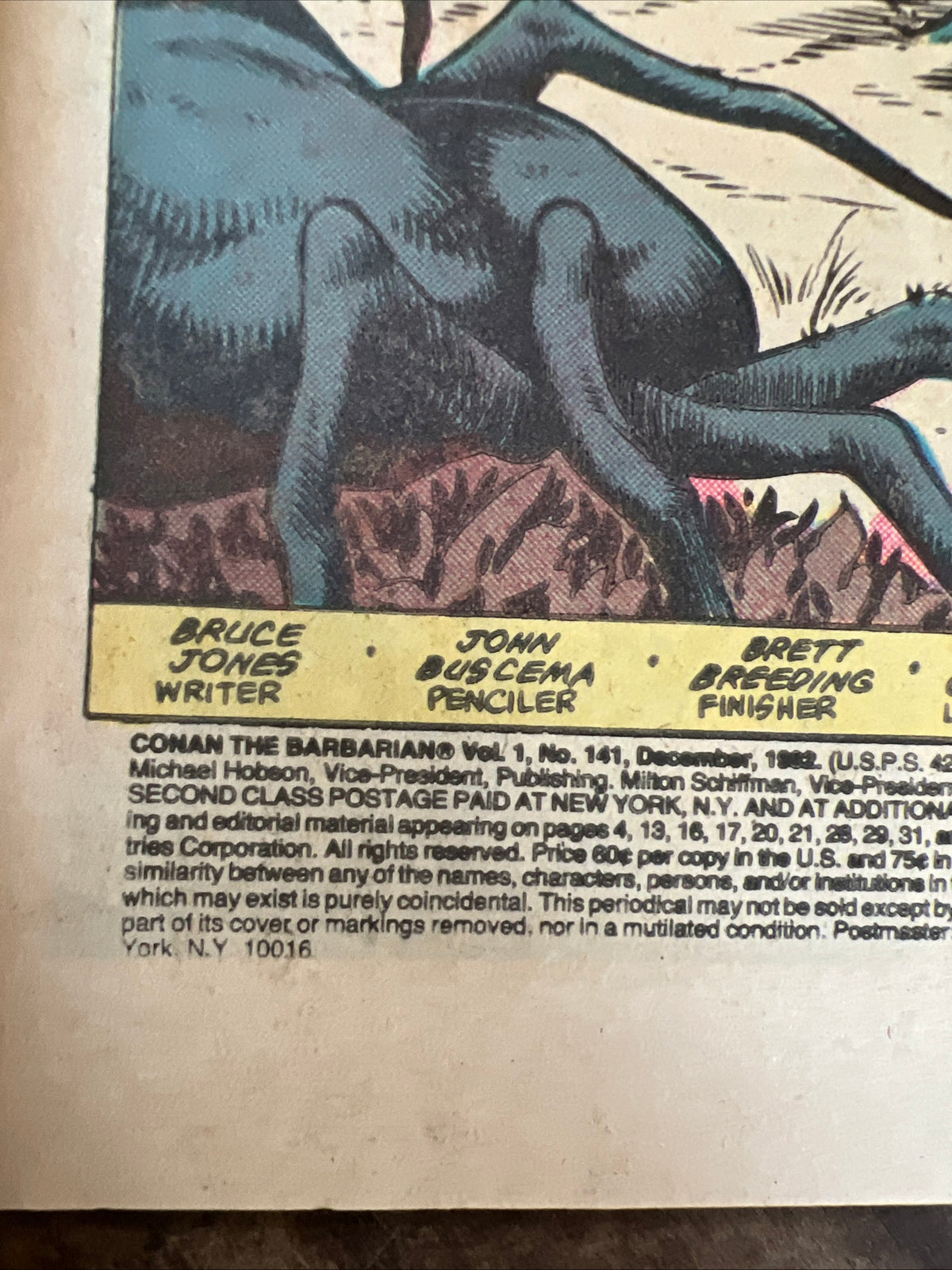 Conan the Barbarian #141 (1982) Direct Edition - Marvel Comics