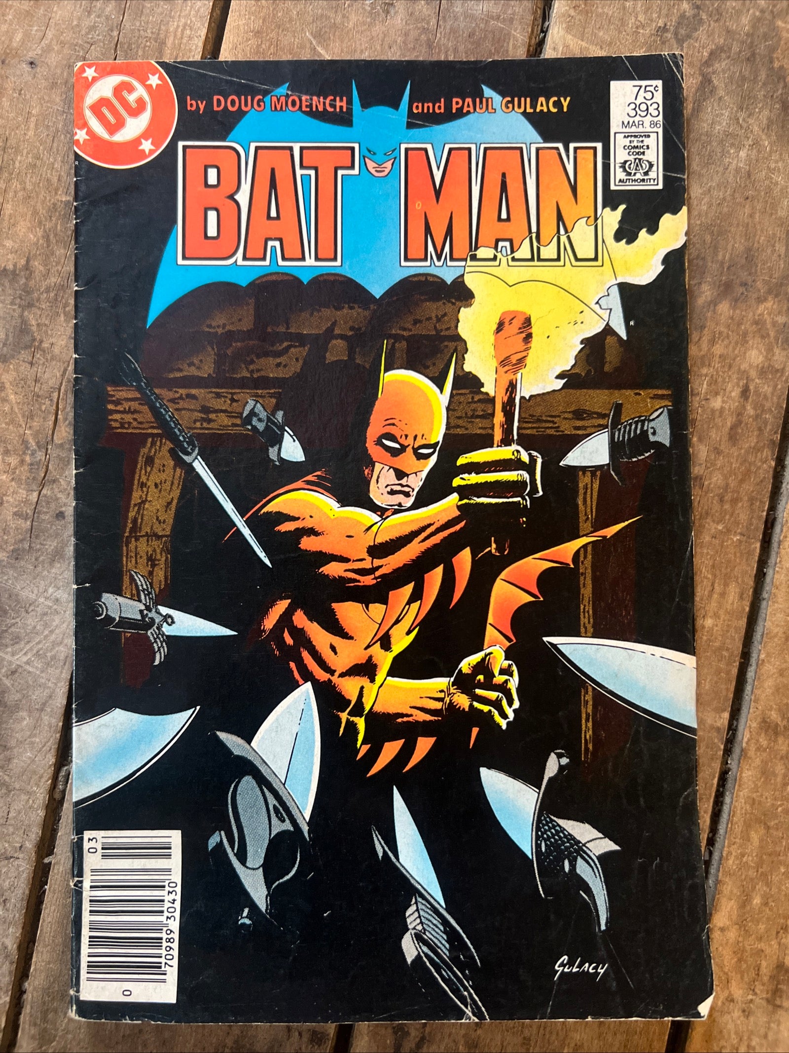 Batman #393 (1986) DC Comics - The Dark Rider - Newsstand Edition