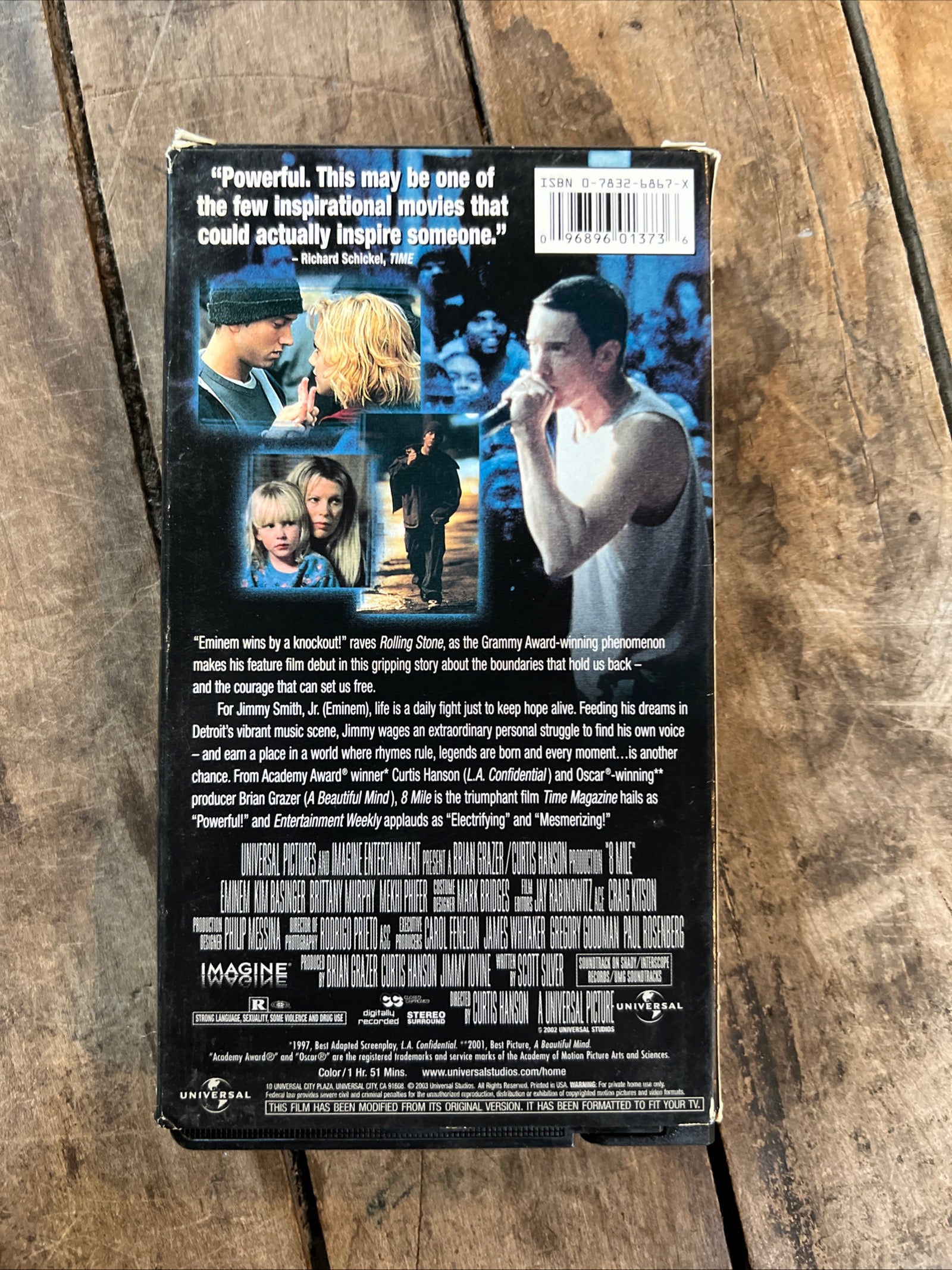 8 Mile (VHS 2002) Music / Drama [R] Eminem