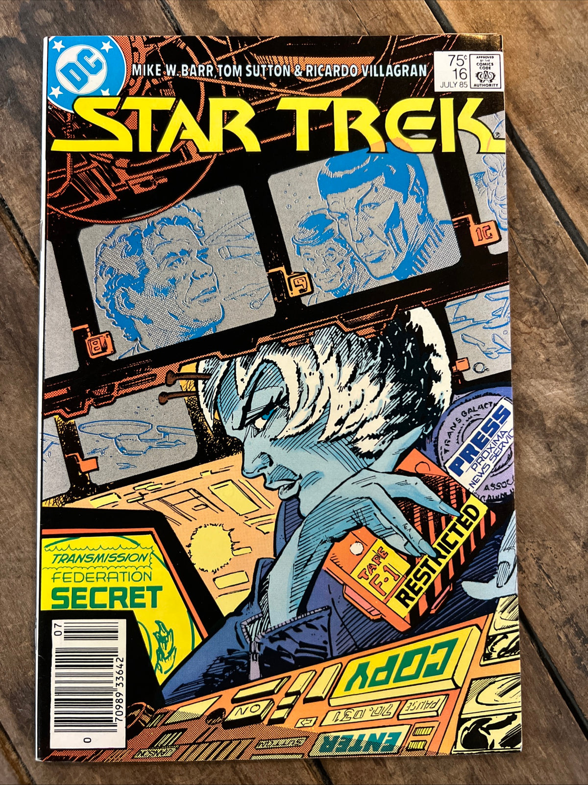 Star Trek #16 (1985) DC Comics - Newsstand Edition