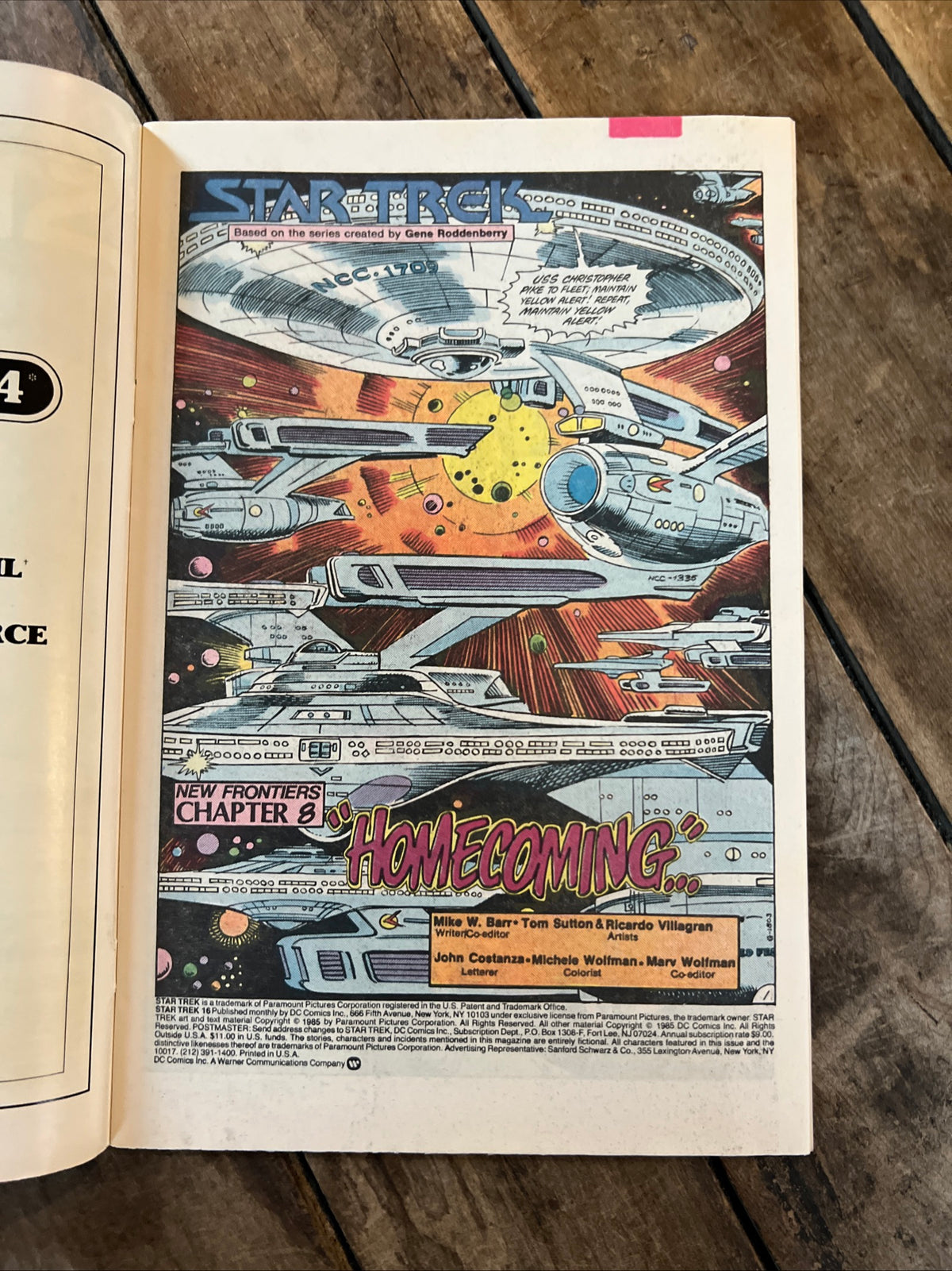 Star Trek #16 (1985) DC Comics - Newsstand Edition