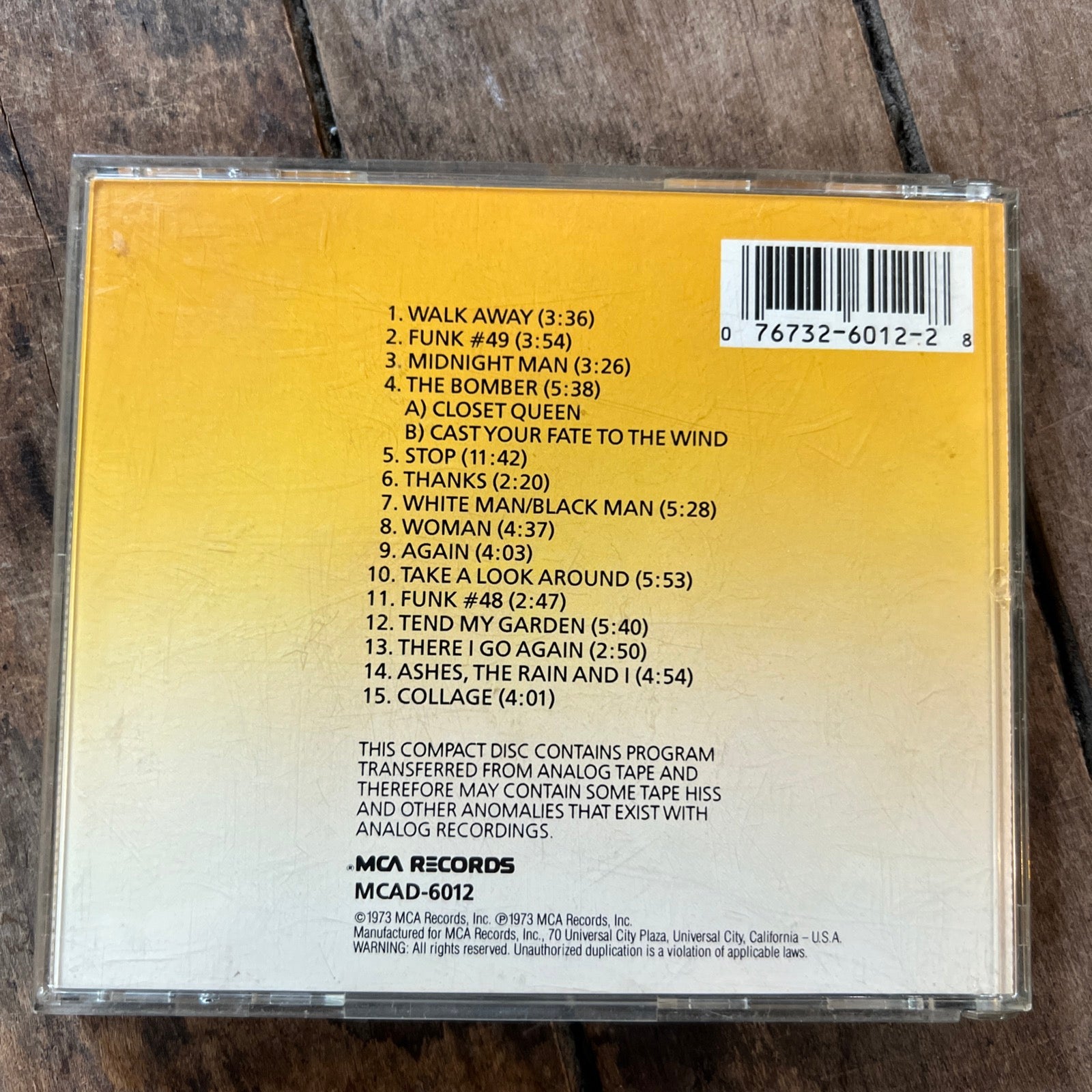 The James Gang - 15 Greatest Hits - 1973 MCA Records - CD Album