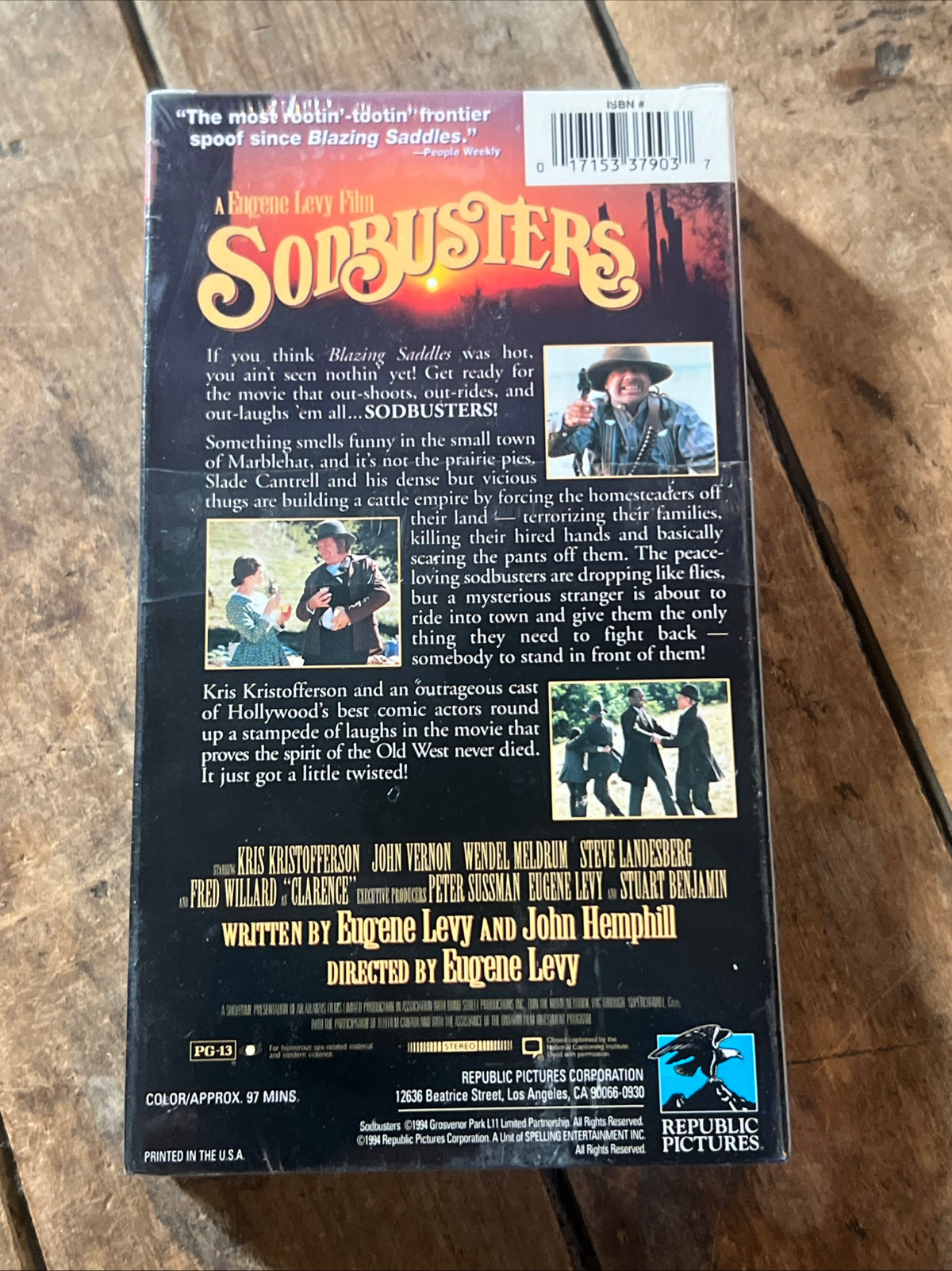 SODBUSTERS ( VHS 1994 ) Western / Comedy [PG-13] A Eugene Levy Film - NOS