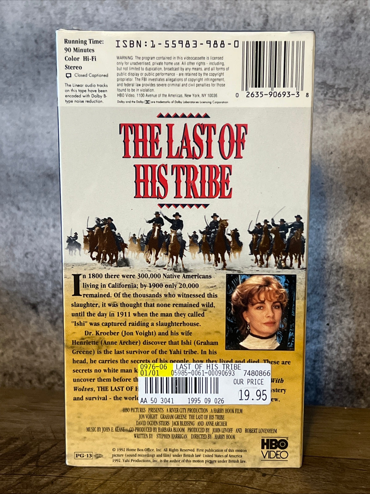 The Last Of His Tribe ( VHS 1992 ) Western / Romance [PG-13] NOS