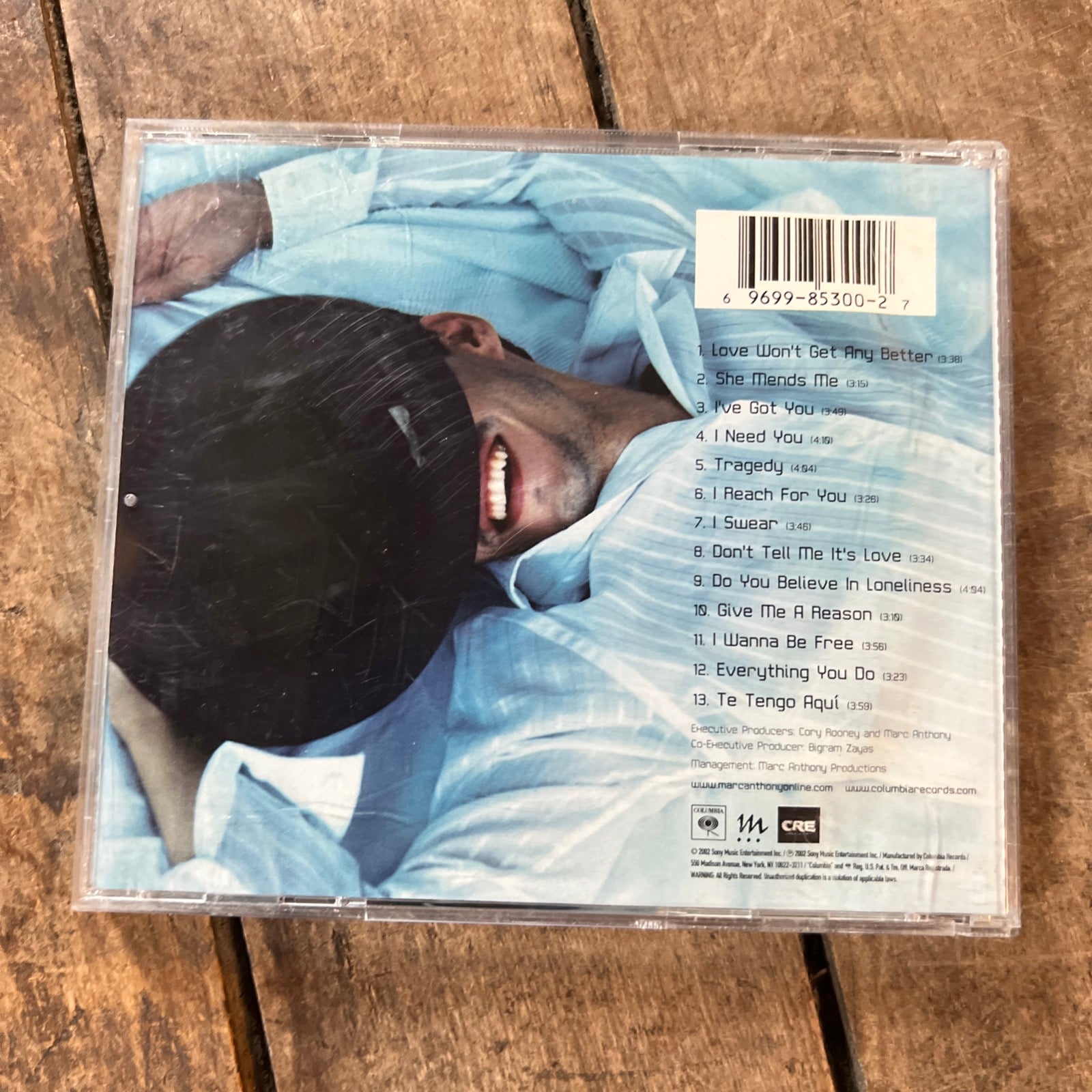 Marc Anthony - Mended - 2002 Columbia Records - CD Album