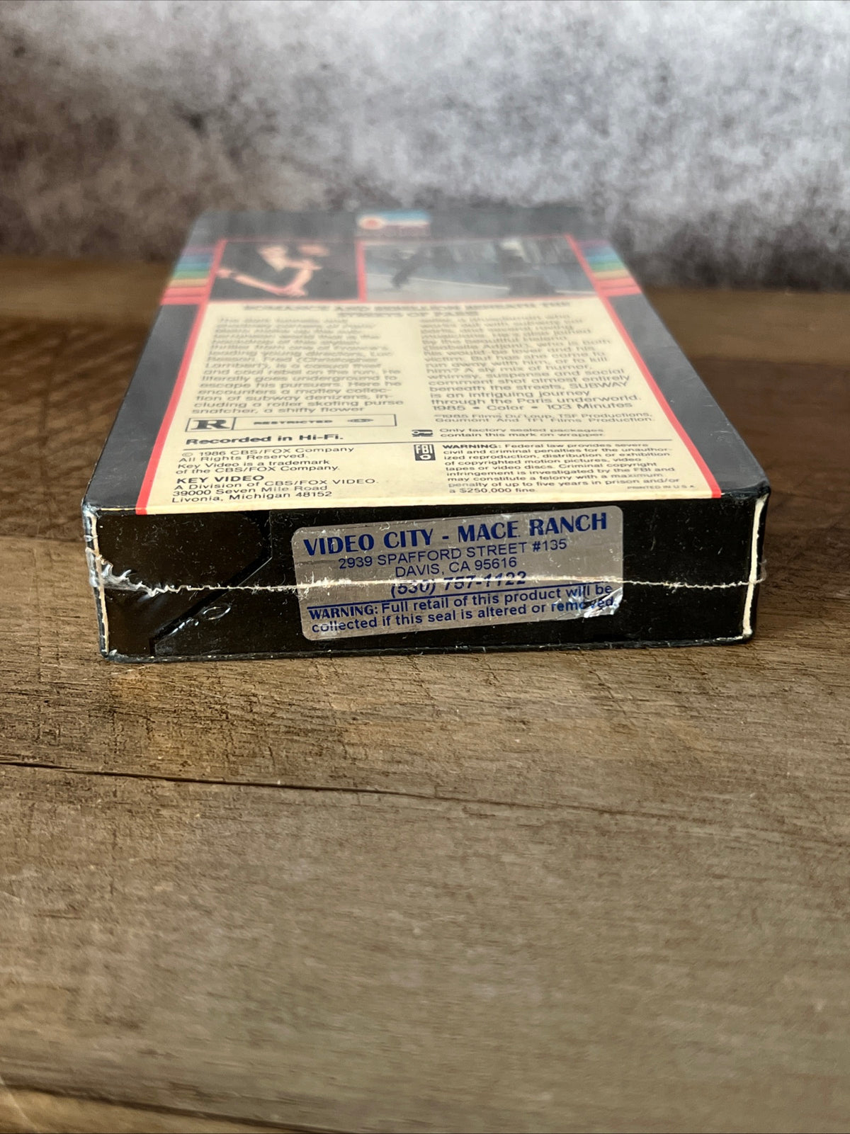 SUBWAY ( VHS 1985 ) Thriller / Comedy [R] Christopher Lambert - NOS