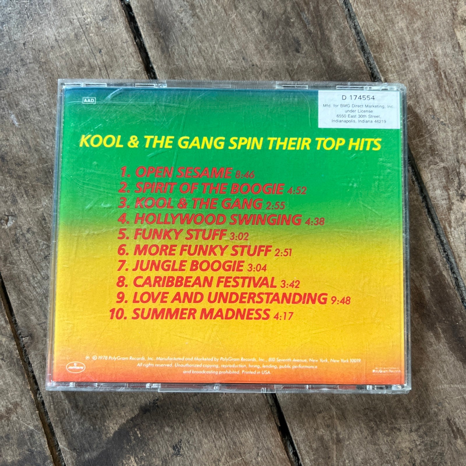 Kool & The Gang Spin Their Top Hits - 1990 Mercury Records - CD Album