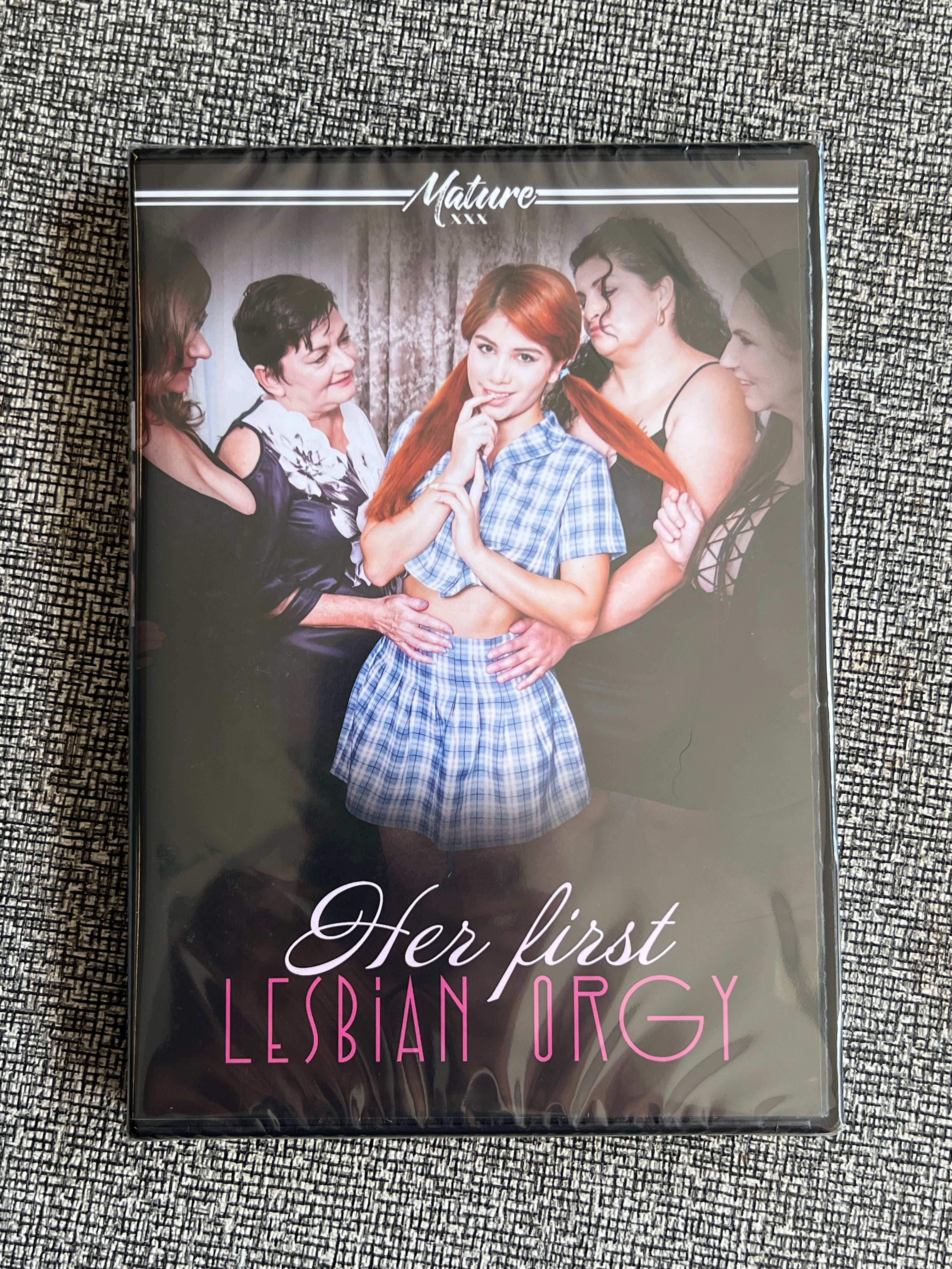 Her First Lesbian Orgy - DVD 2025 - Mature XXX