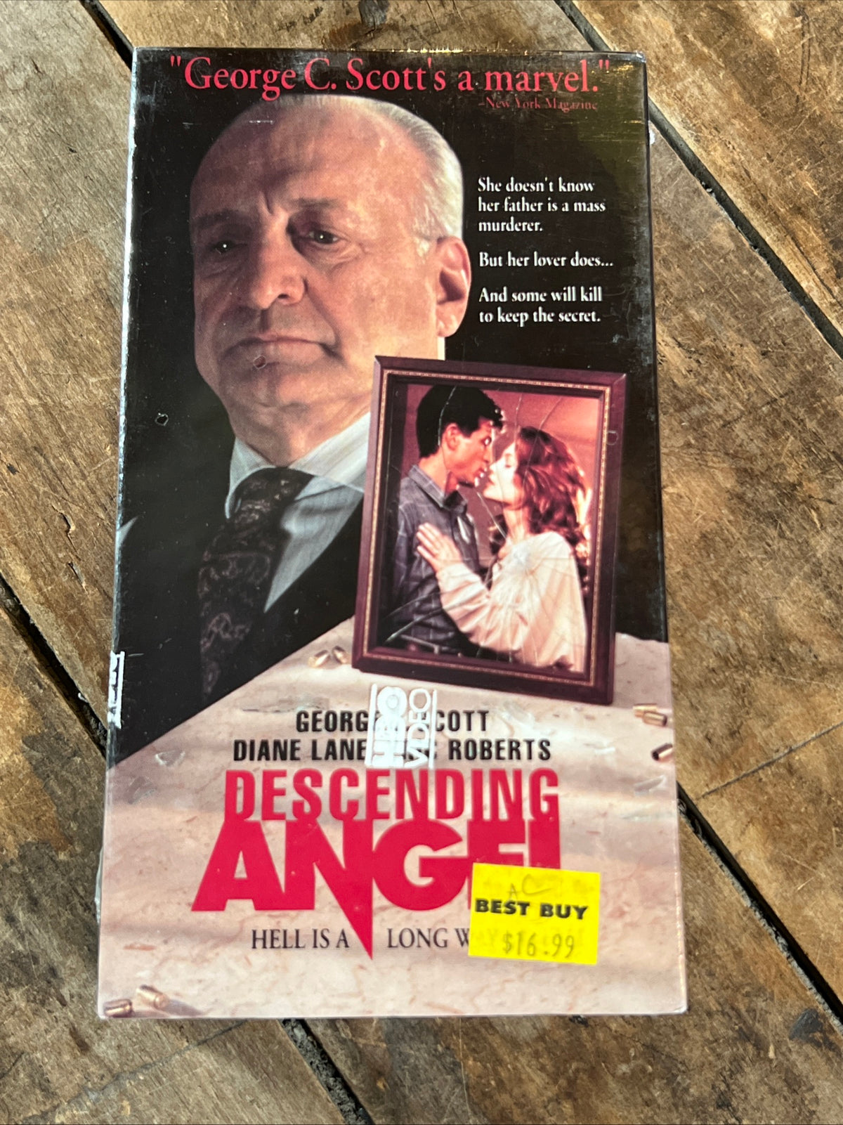 Descending Angel ( VHS 1990) Thriller /War [R] George C Scott & Diane Lane - NOS