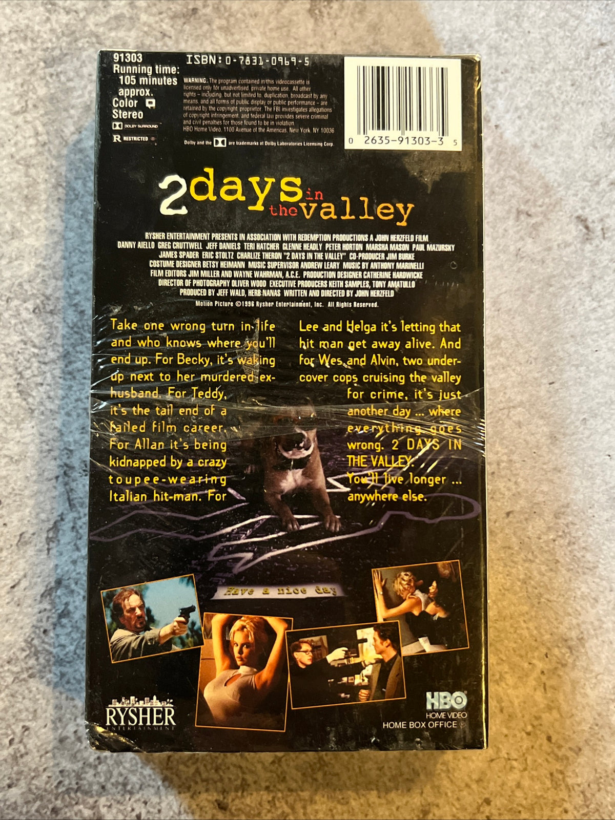 2 Days In The Valley ( VHS 1996) Crime /Comedy [R] Charlize Theron - NOS
