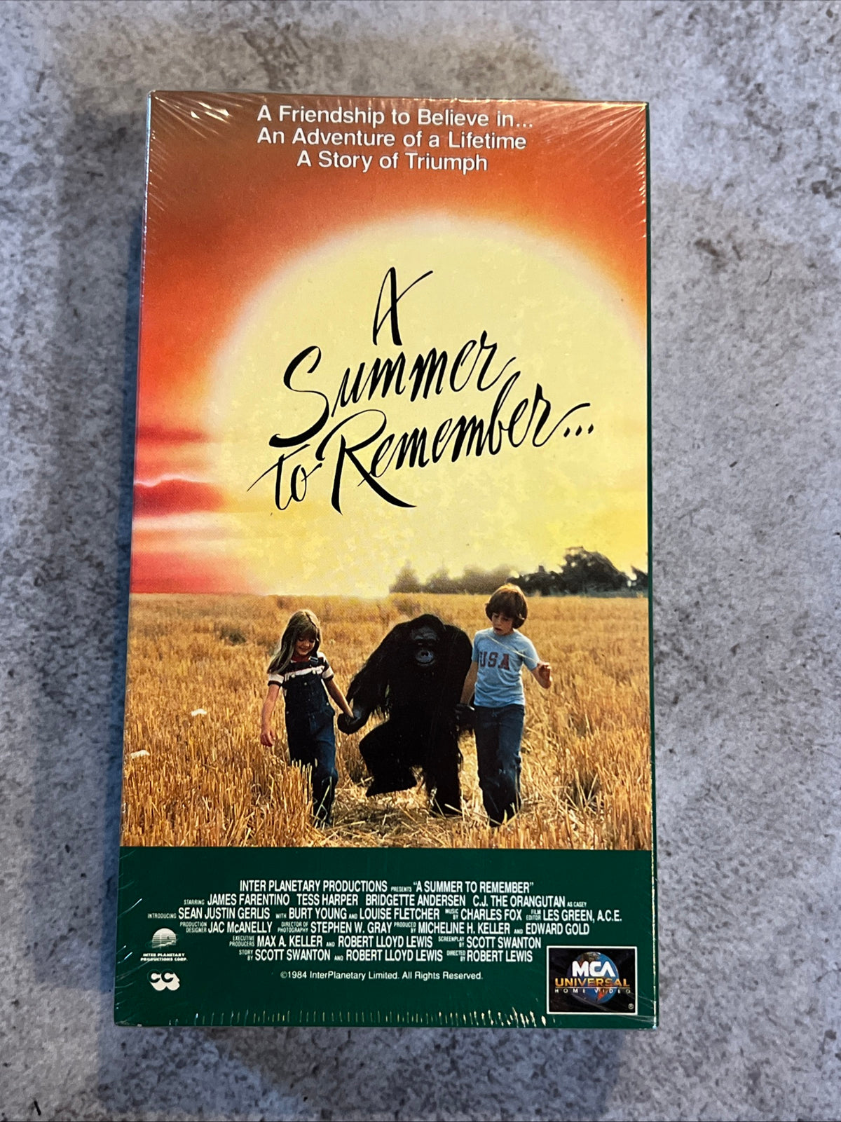 A Summer To Remember ( VHS 1985 ) Family /Comedy [NR] New Sealed - NOS