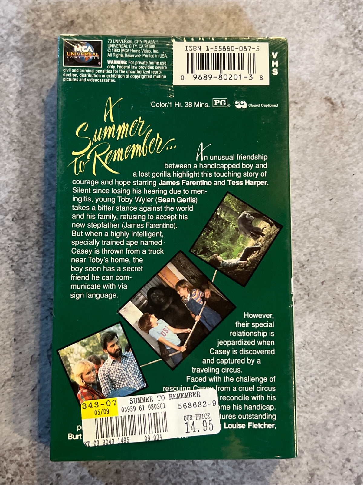 A Summer To Remember ( VHS 1985 ) Family /Comedy [NR] New Sealed - NOS