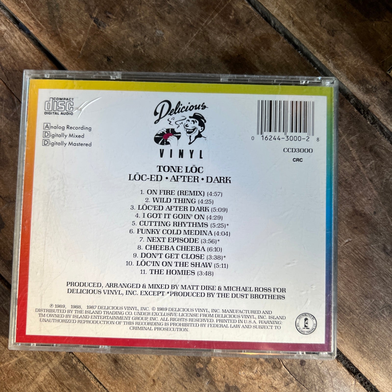 Tone Loc - Loc’ed After Dark - 1989 Delicious Vinyl Records - CD Album