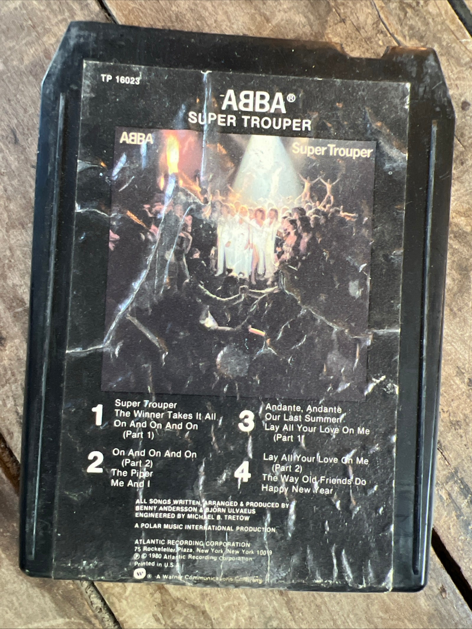 ABBA Super Trouper - 1980 Atlantic Records - 8 Track Cartridge Album