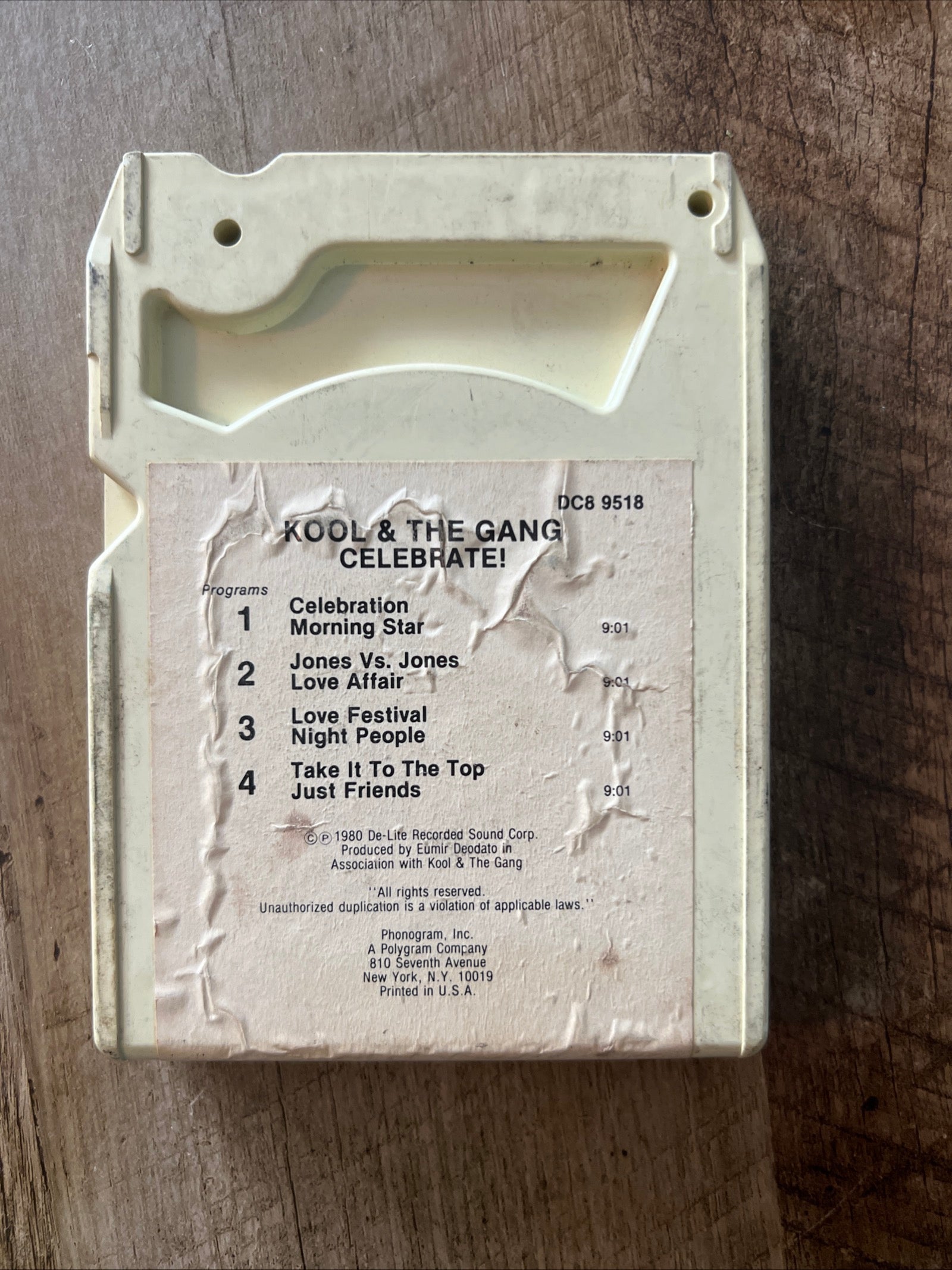 Kool & The Gang - CELEBRATE- 1980 De-Lite Records - 8 Track Tape