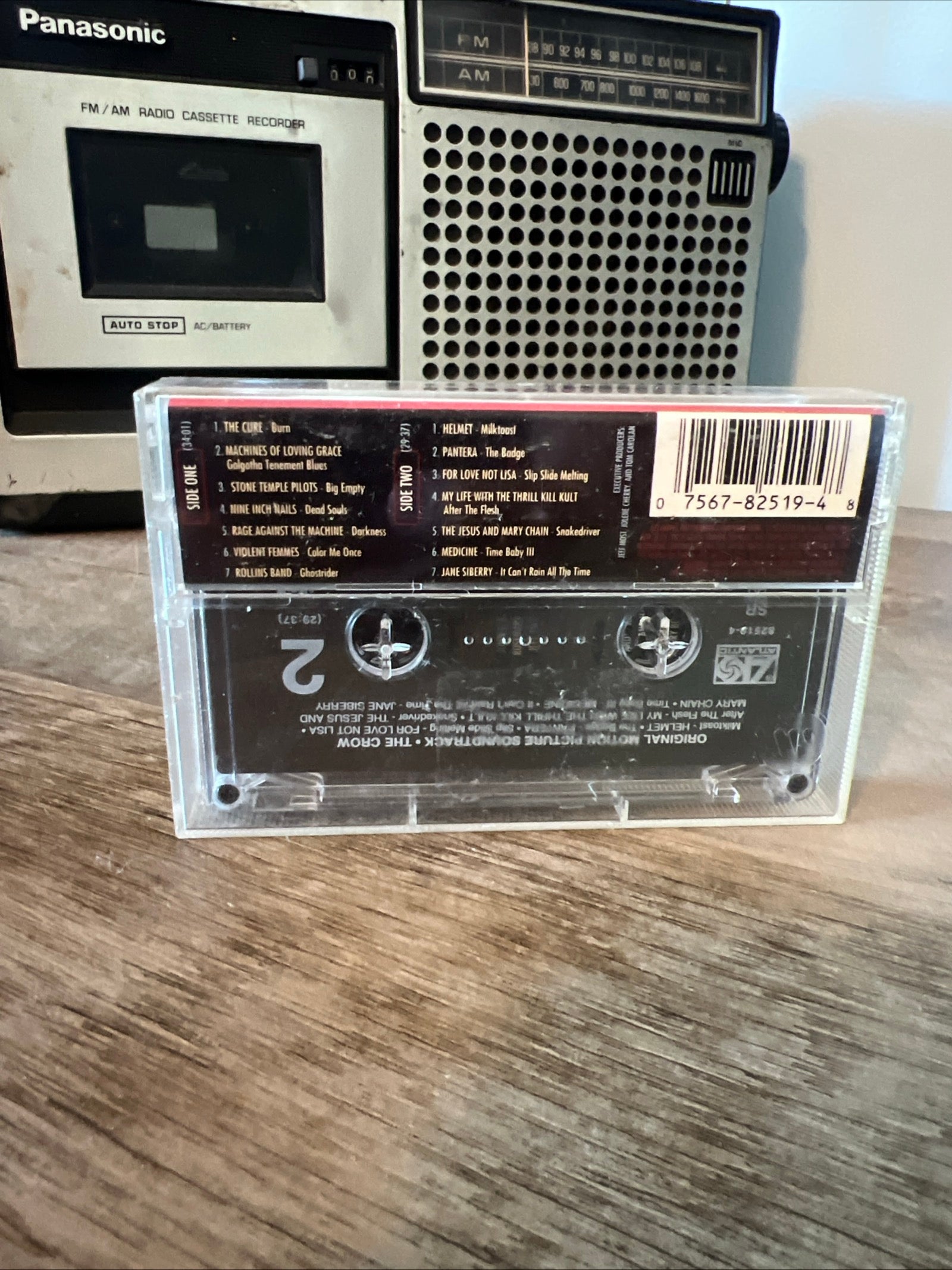 The Crow ( Brandon Lee ) - 1994 Atlantic Records - Original Motion Picture Soundtrack Cassette Tape