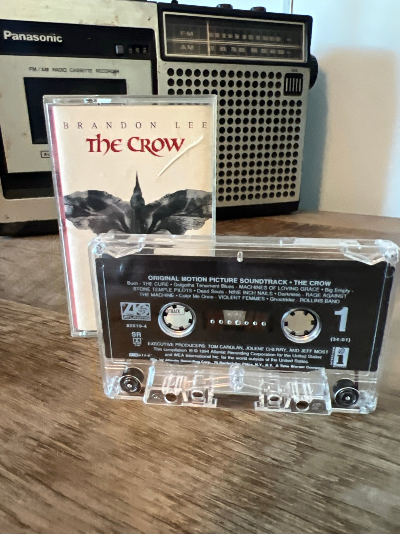 The Crow ( Brandon Lee ) - 1994 Atlantic Records - Original Motion Picture Soundtrack Cassette Tape