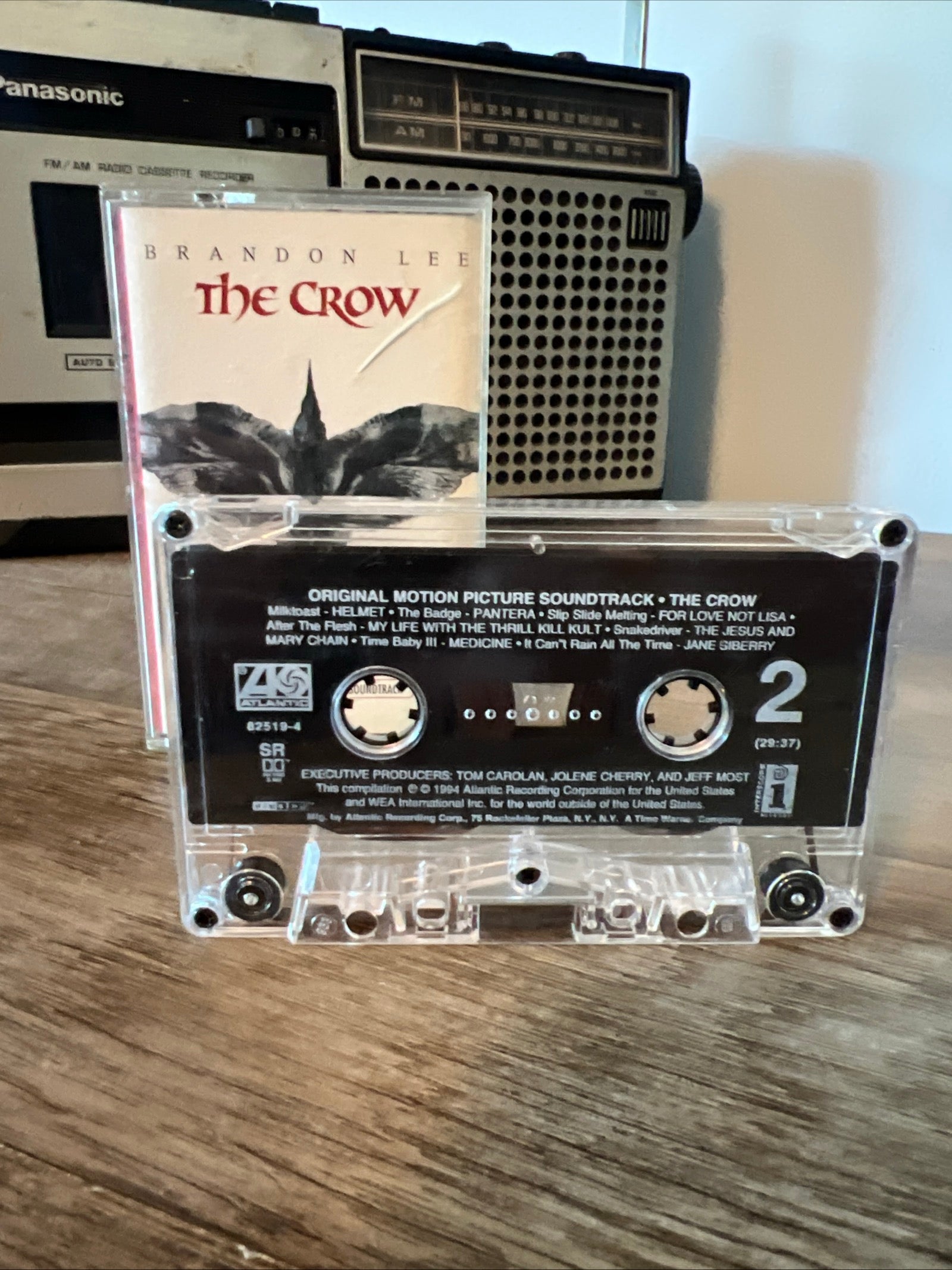 The Crow ( Brandon Lee ) - 1994 Atlantic Records - Original Motion Picture Soundtrack Cassette Tape