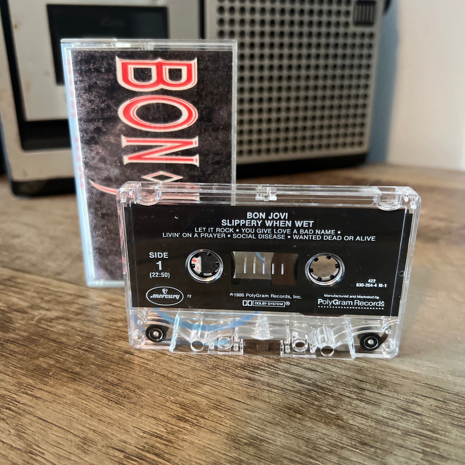 Bon Jovi - Slippery When Wet - 1986 Mercury Records - Cassette Tape Album
