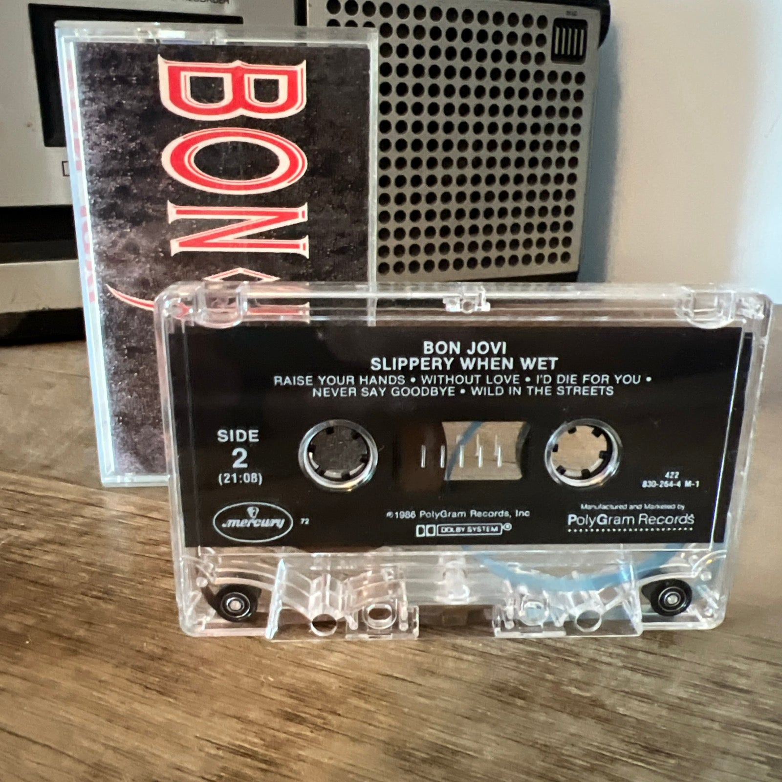 Bon Jovi - Slippery When Wet - 1986 Mercury Records - Cassette Tape Album