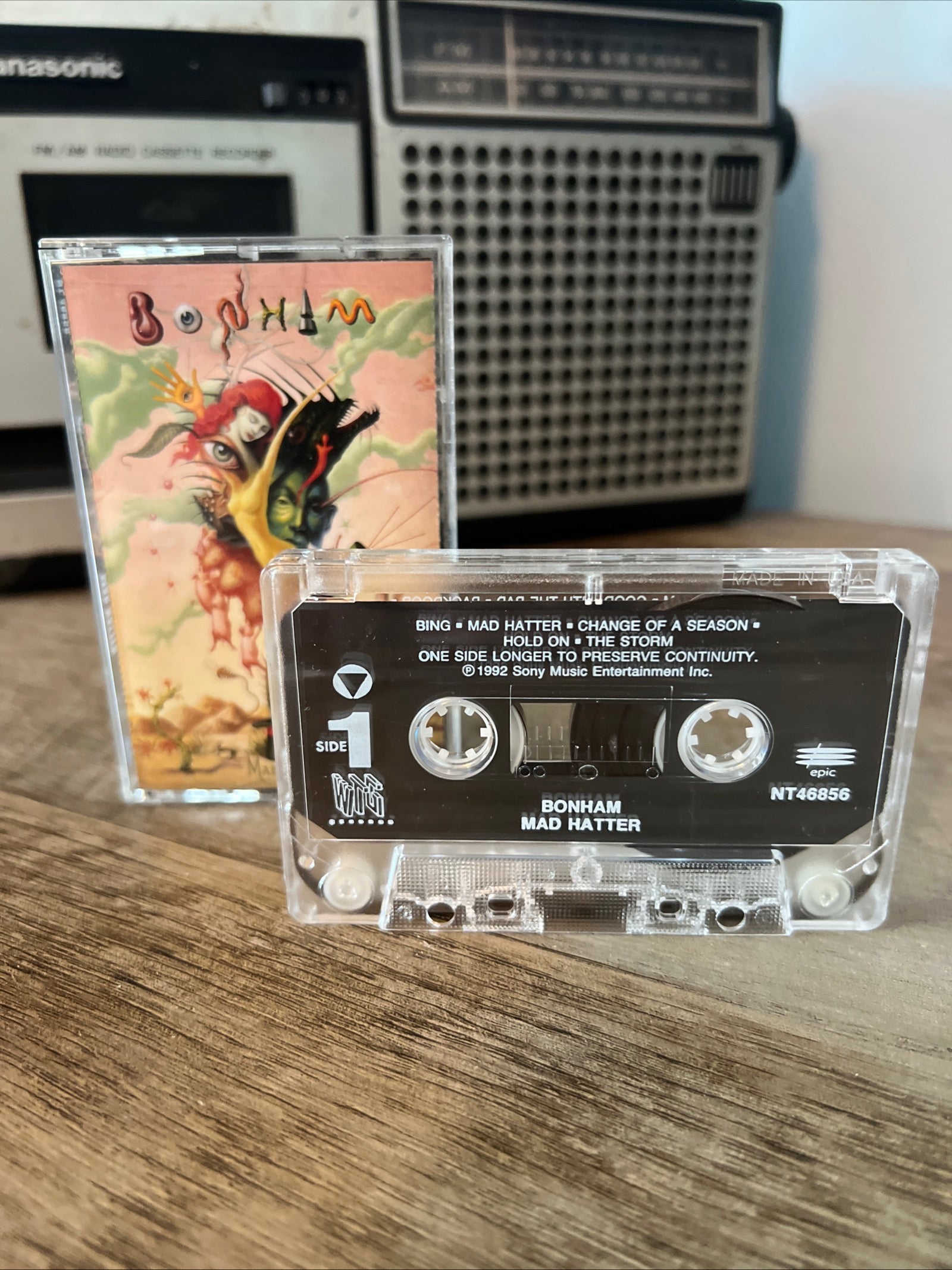 Bonham - Mad Hatter - 1992 Epic Records - Cassette Tape Album